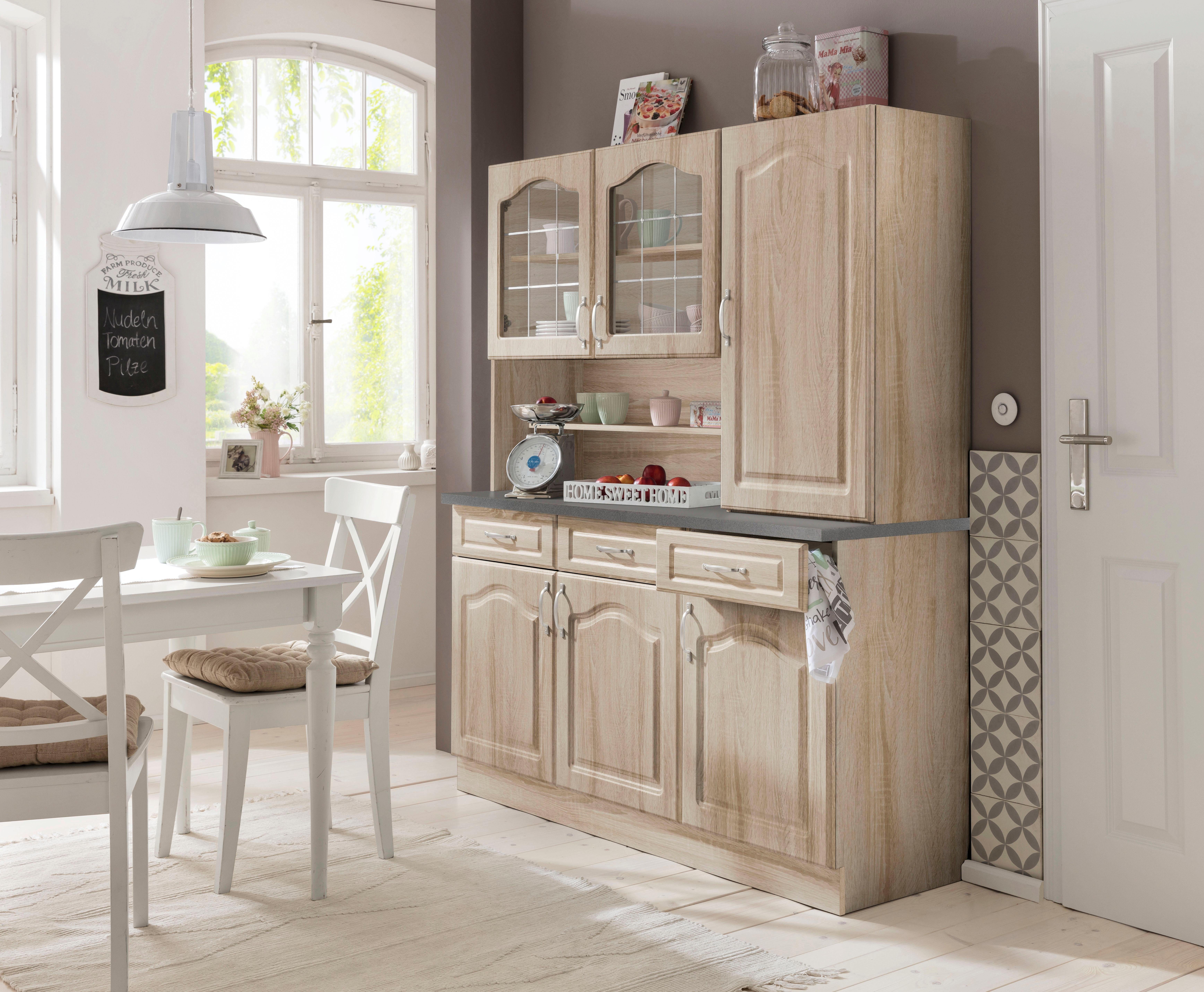 wiho Küchen Keukenbuffet Linz 150 cm breed, in landhuisstijl