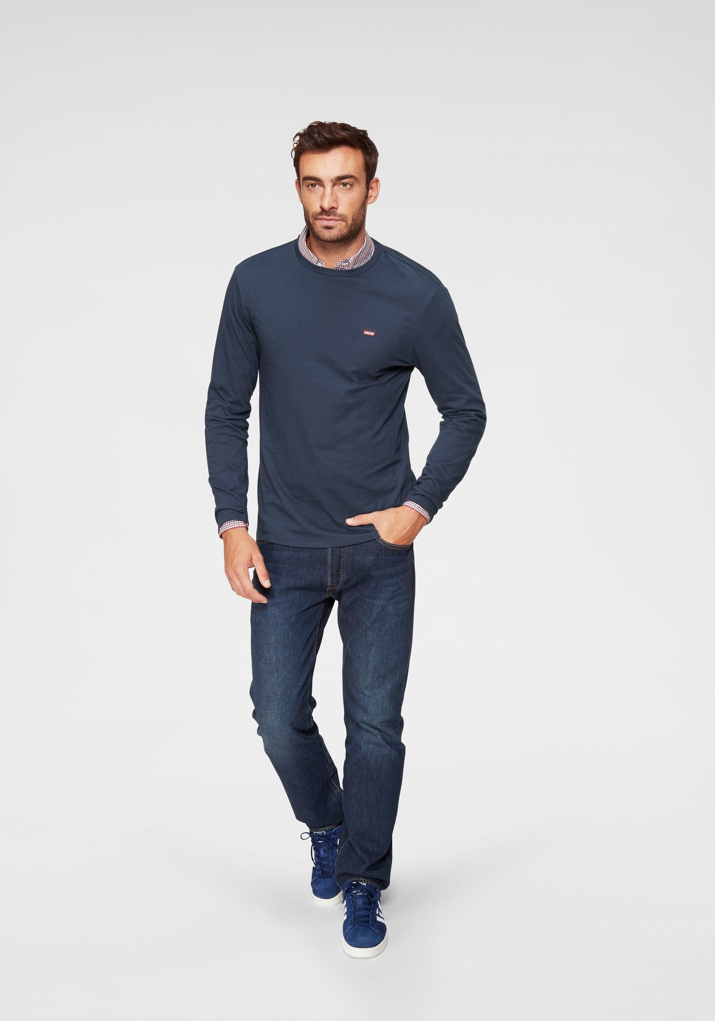 Levi's® Shirt met lange mouwen met logo-applicatie