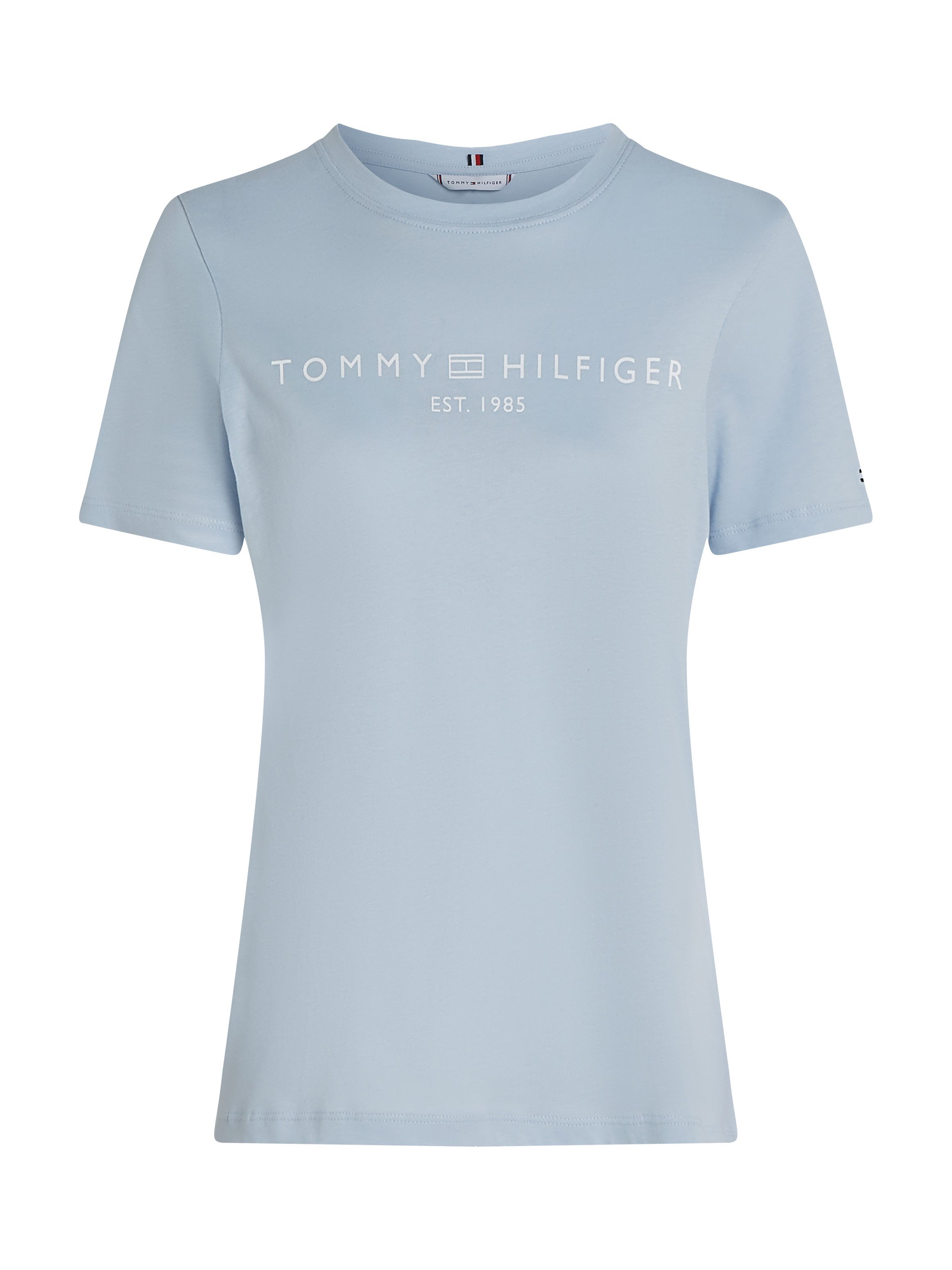 Tommy Hilfiger T-shirt REG CORP LOGO C-NK SS met een logo-opschrift