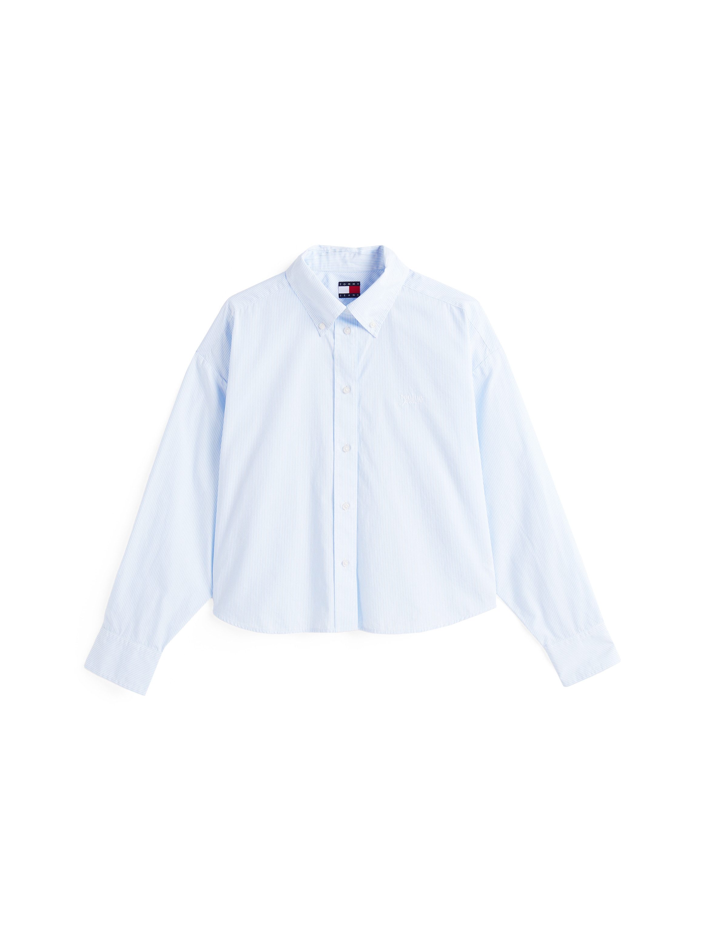 TOMMY JEANS Overhemdblouse TJW REG CROP STRIPE POPLIN SHIRT