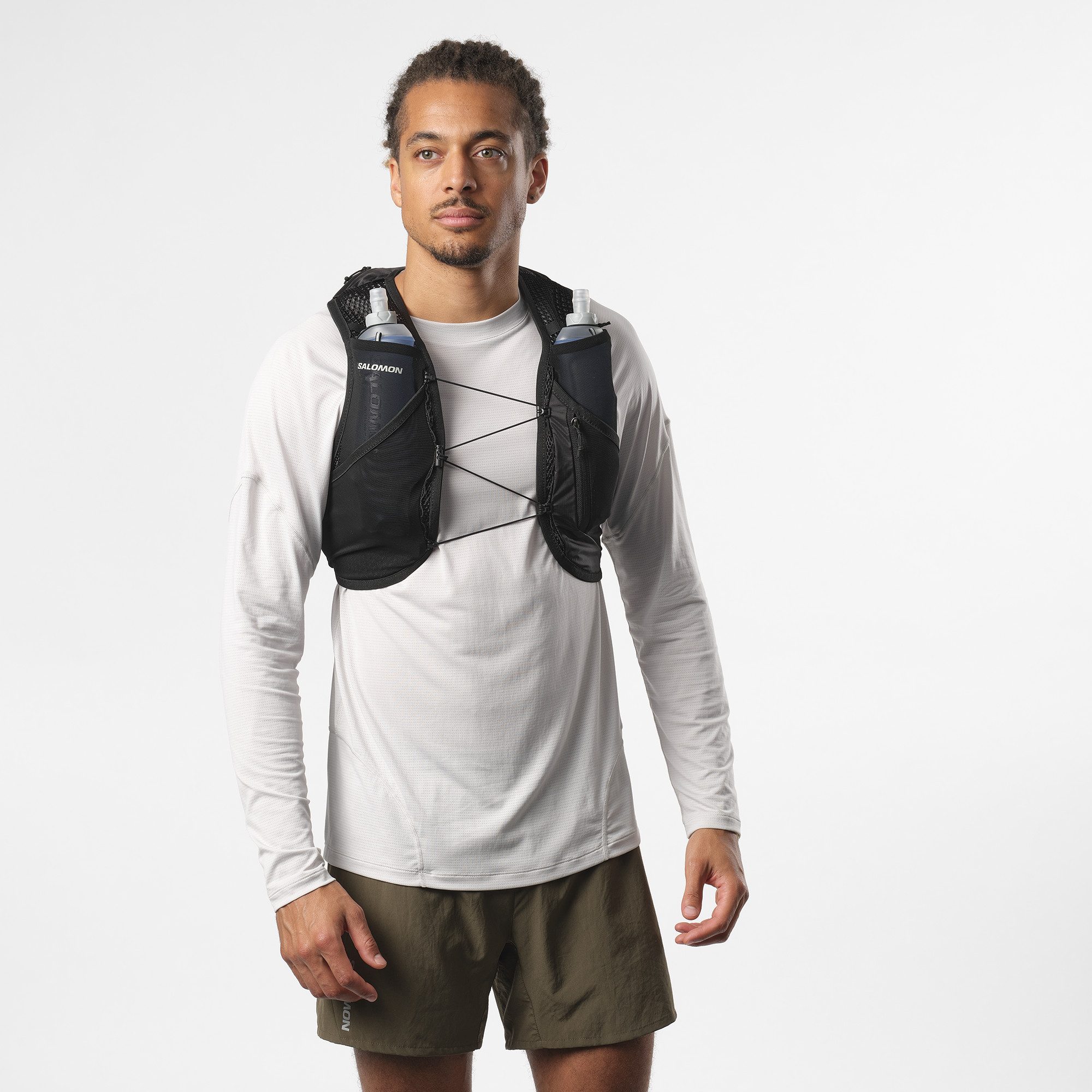 Salomon Drinkrugzak ACTIVE SKIN 8 Running-bodywarmer inclusief soft flask