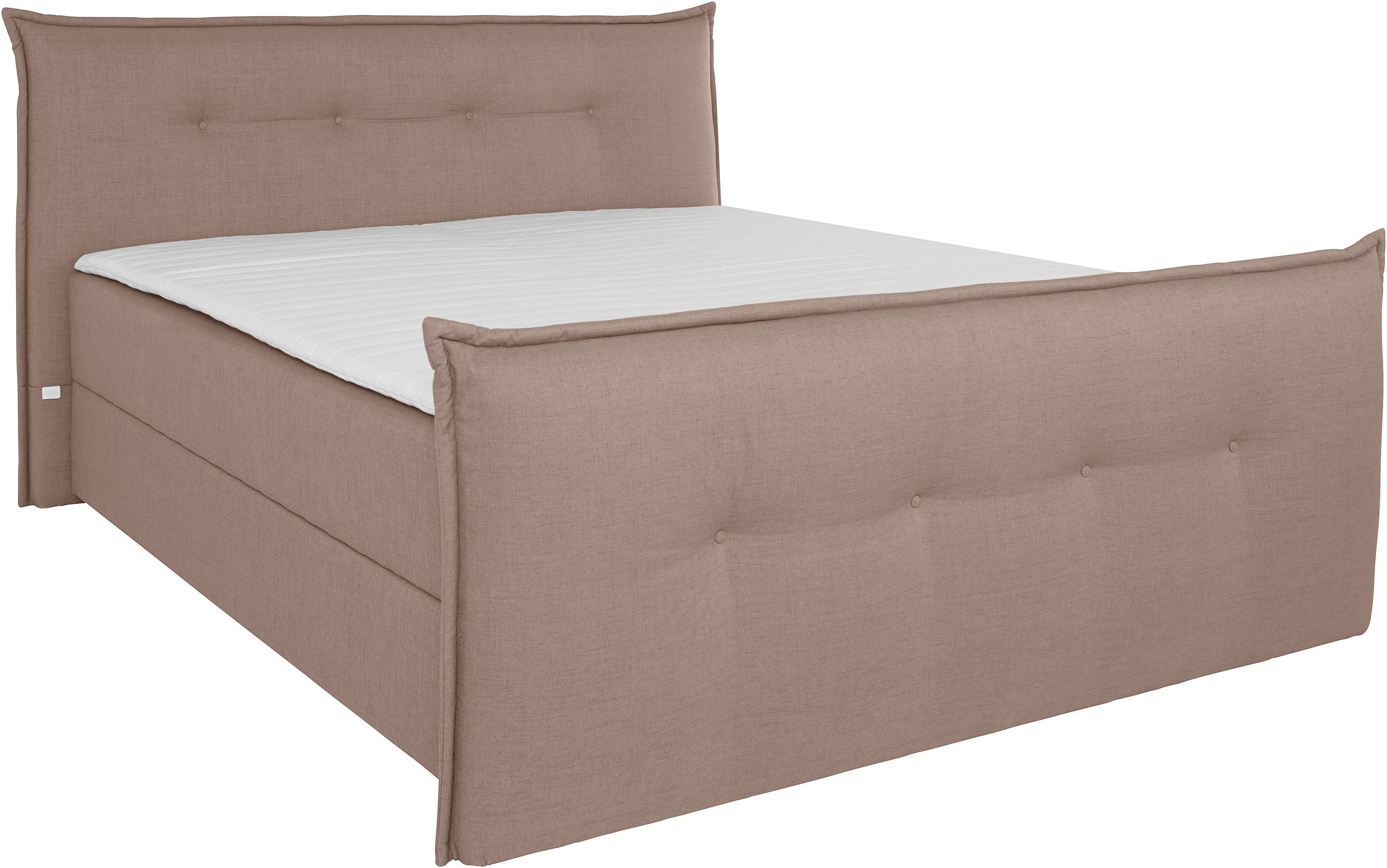 andas Boxspring Lichtgewicht inclusief voetbord, bedkist & topmatras, in 4 breedten en 2 hardheden