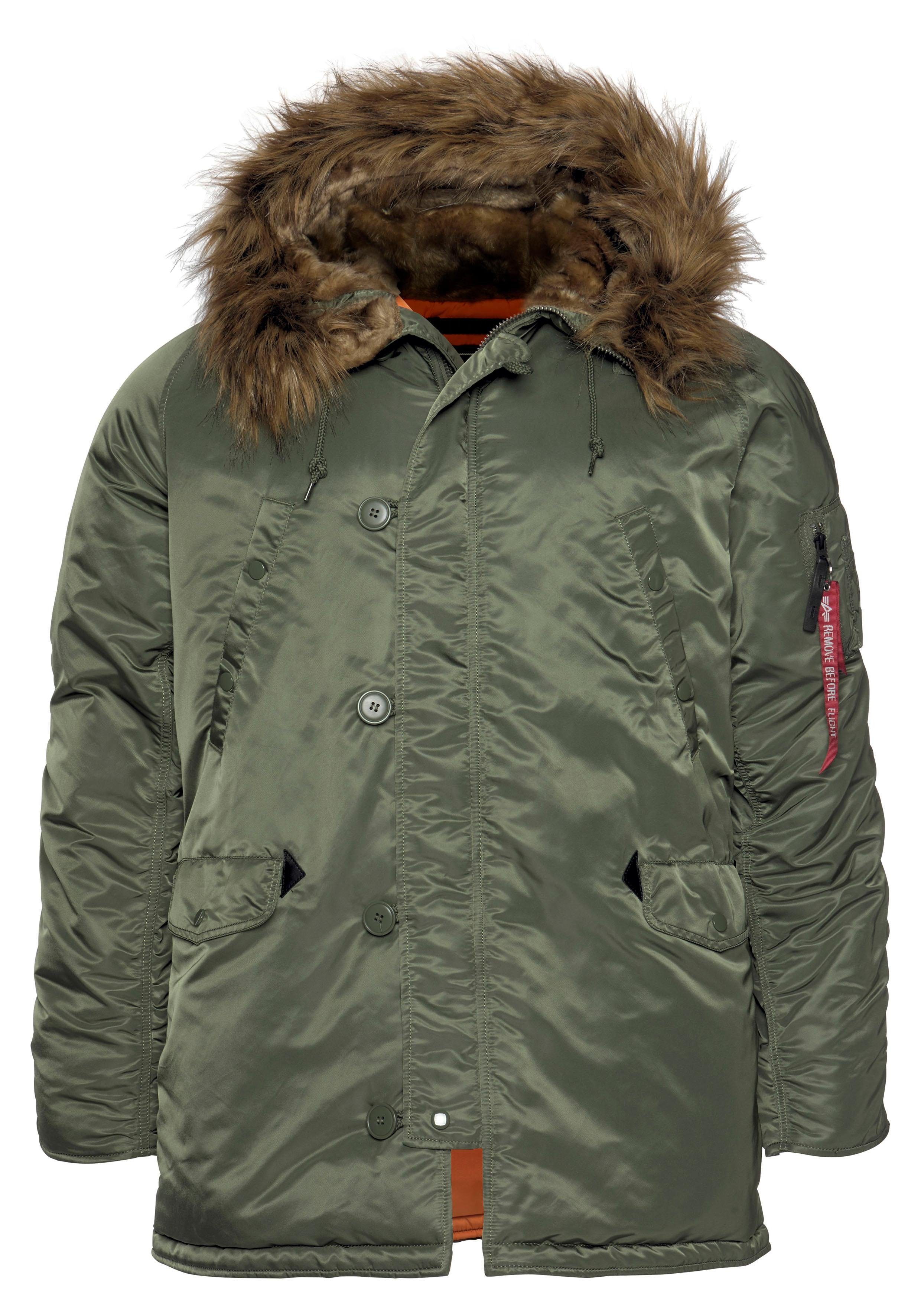 Alpha Industries Parka N3B VF 59 met afneembaar imitatiebontkraag