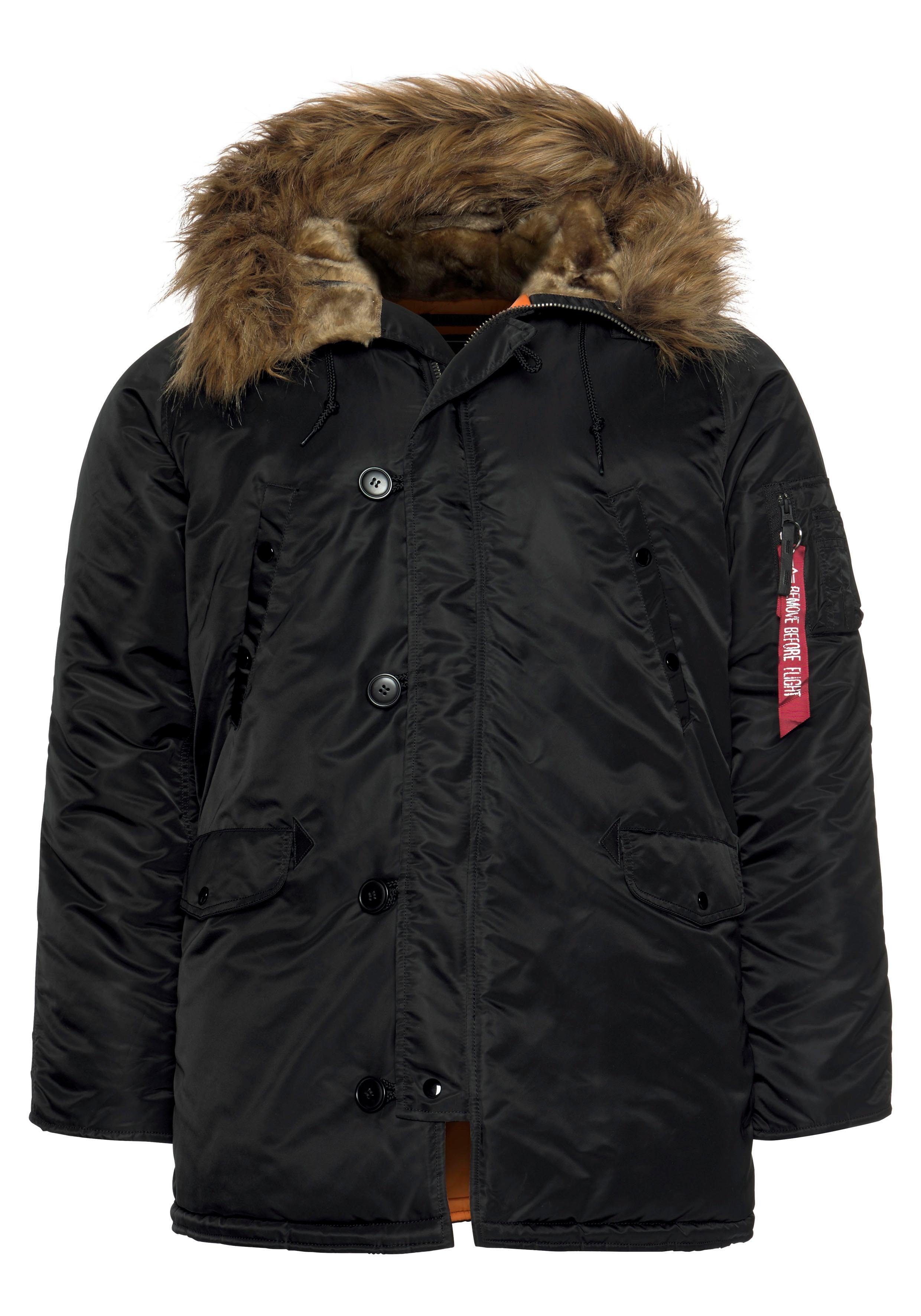 Alpha Industries Parka N3B VF 59 met afneembaar imitatiebontkraag