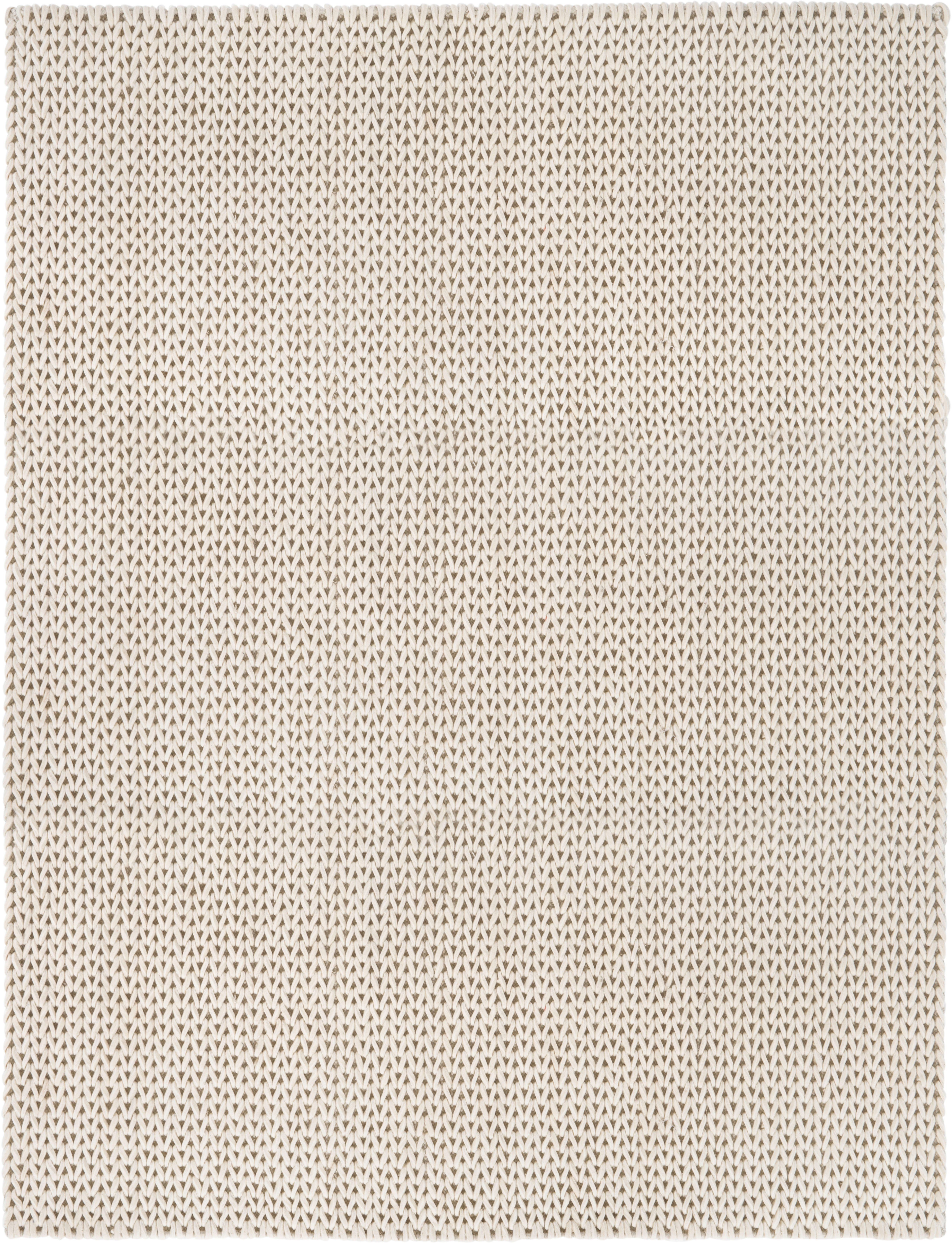 my home Wollen kleed Noyack Handgeweven kleed, tricot-look, met de hand geweven, zuivere wol