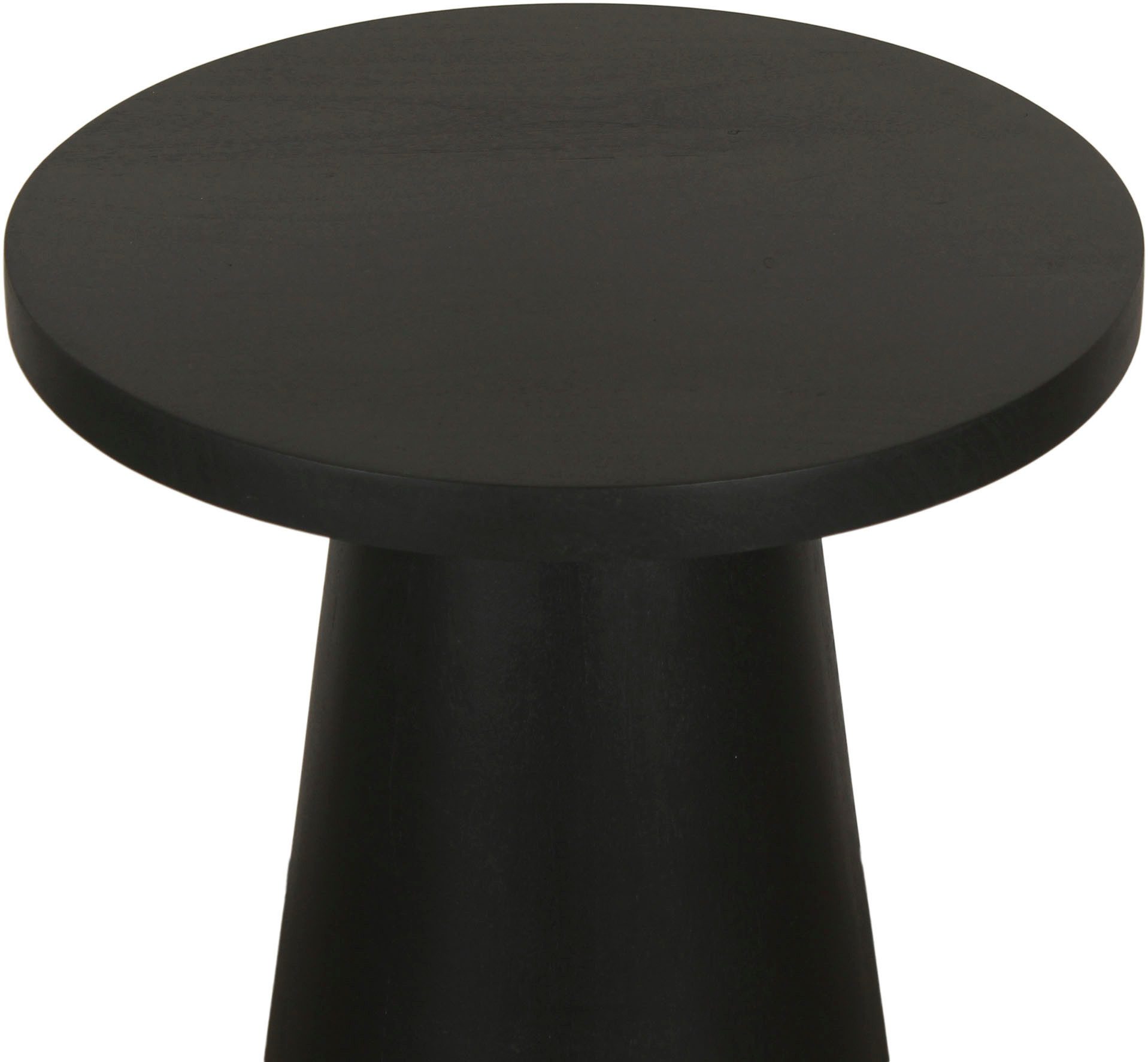 byLIVING Bijzettafel Kegel uit massief hout in zwart of white wash, verschillende maten