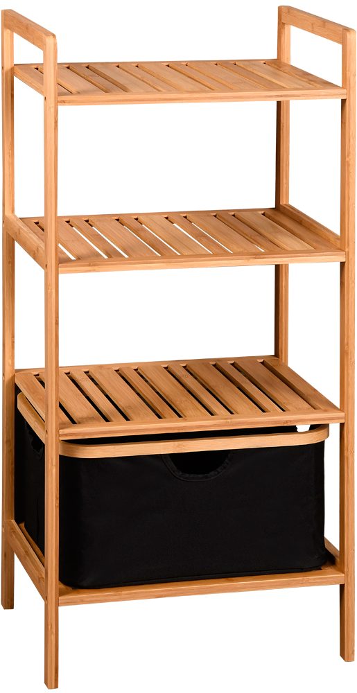 KESPER for kitchen & home Stellingkast Rek met mand, bamboe, FSC (1 stuk)