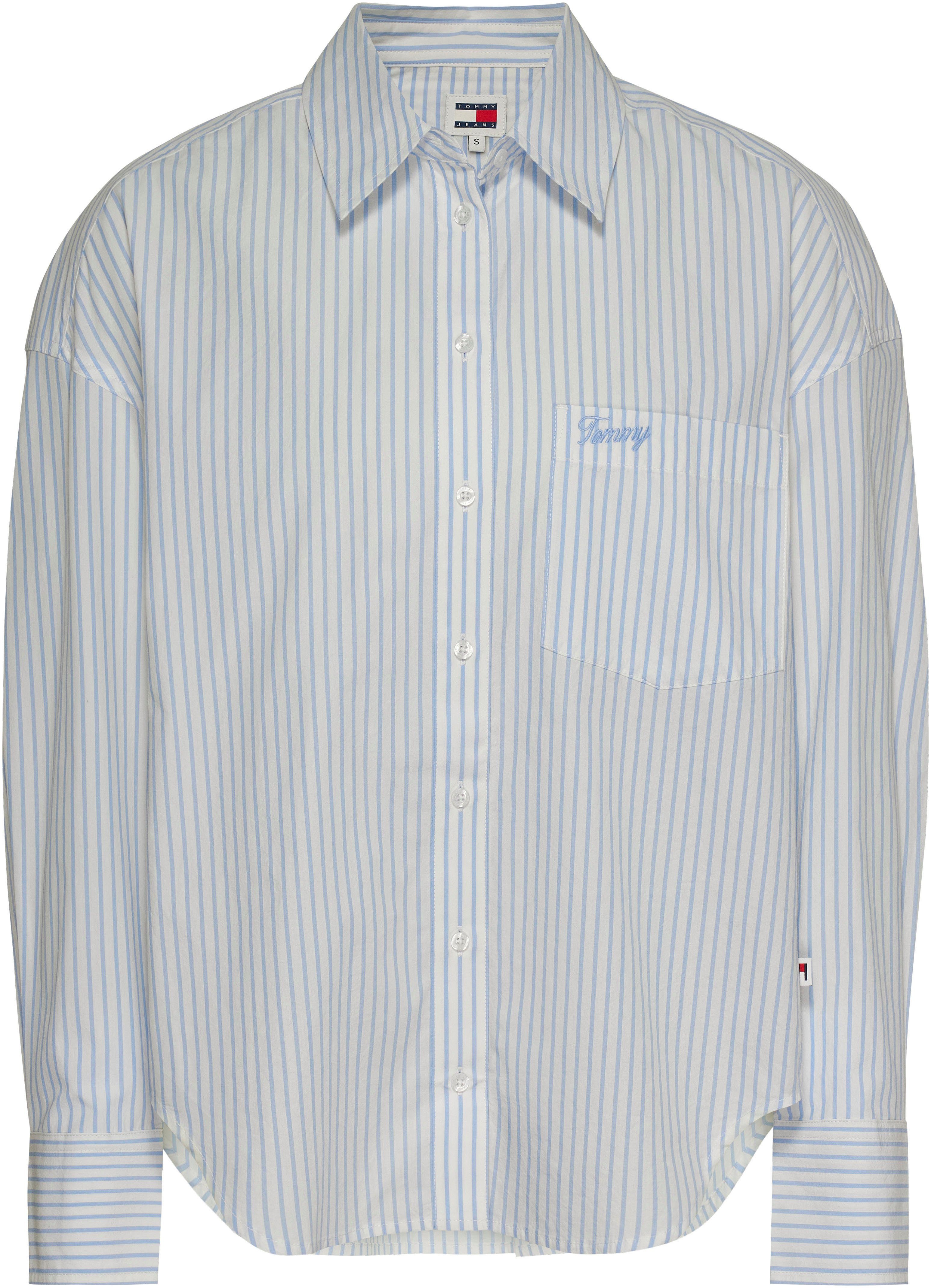 TOMMY JEANS Top TJW SP OVR STRIPE SHIRT Met TOMMY JEANS-merklabel