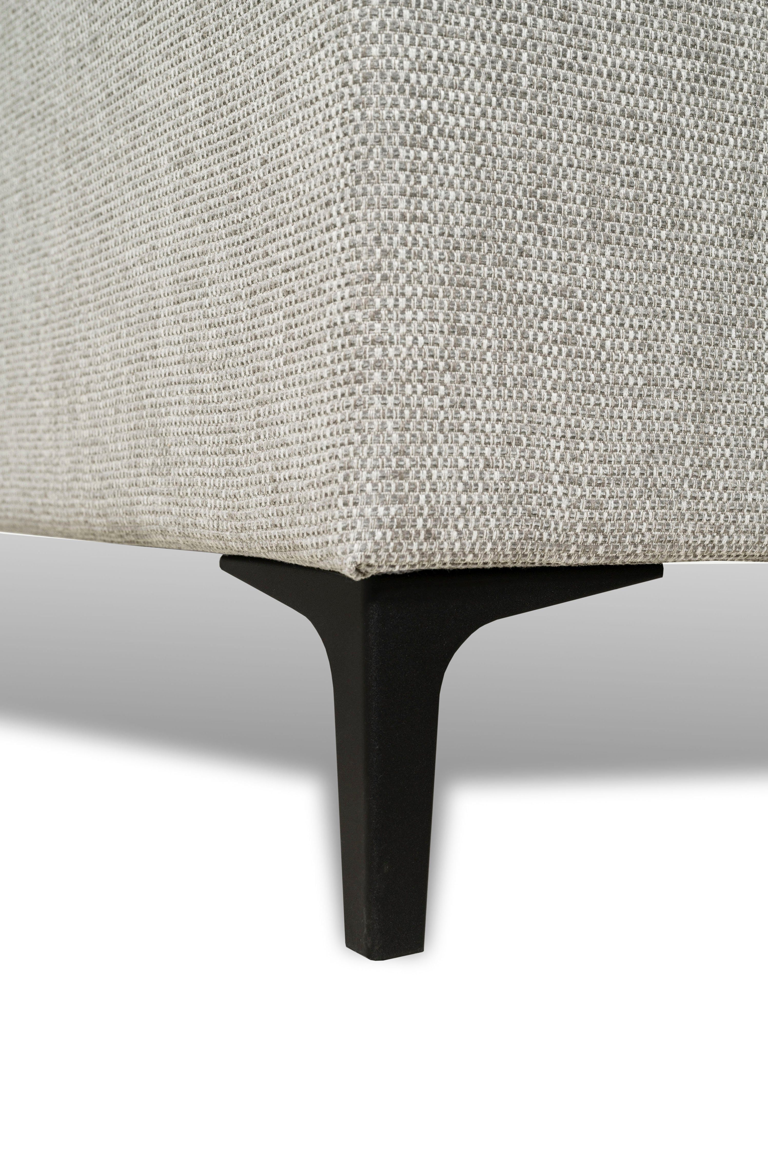 Places of Style 3-zitsbank 3-zits bank Oland, structuur, platweefsel, luxe microvezel, bouclé