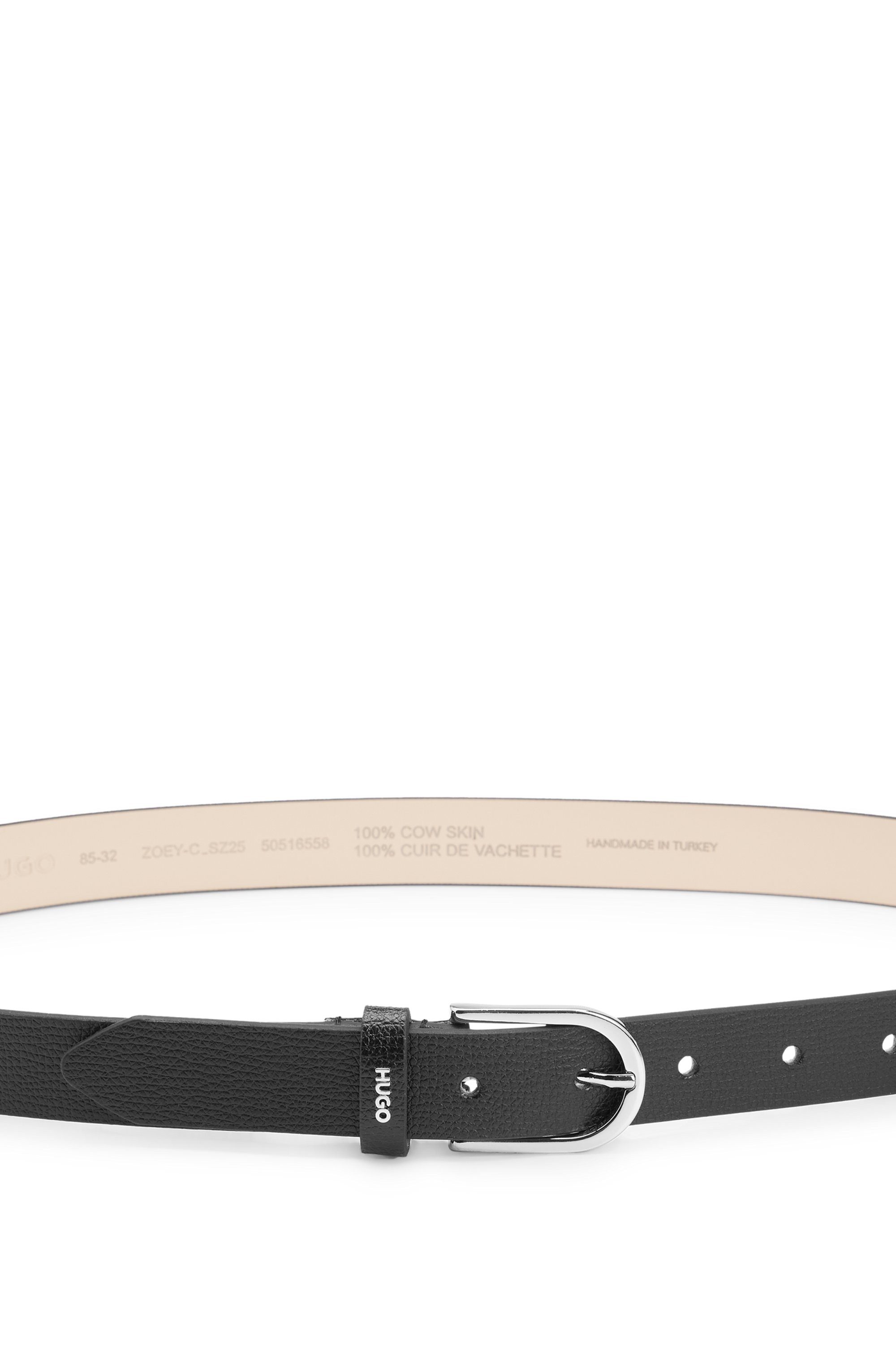 HUGO Leren riem Zoey-C Sz25 met hugo metalen logo