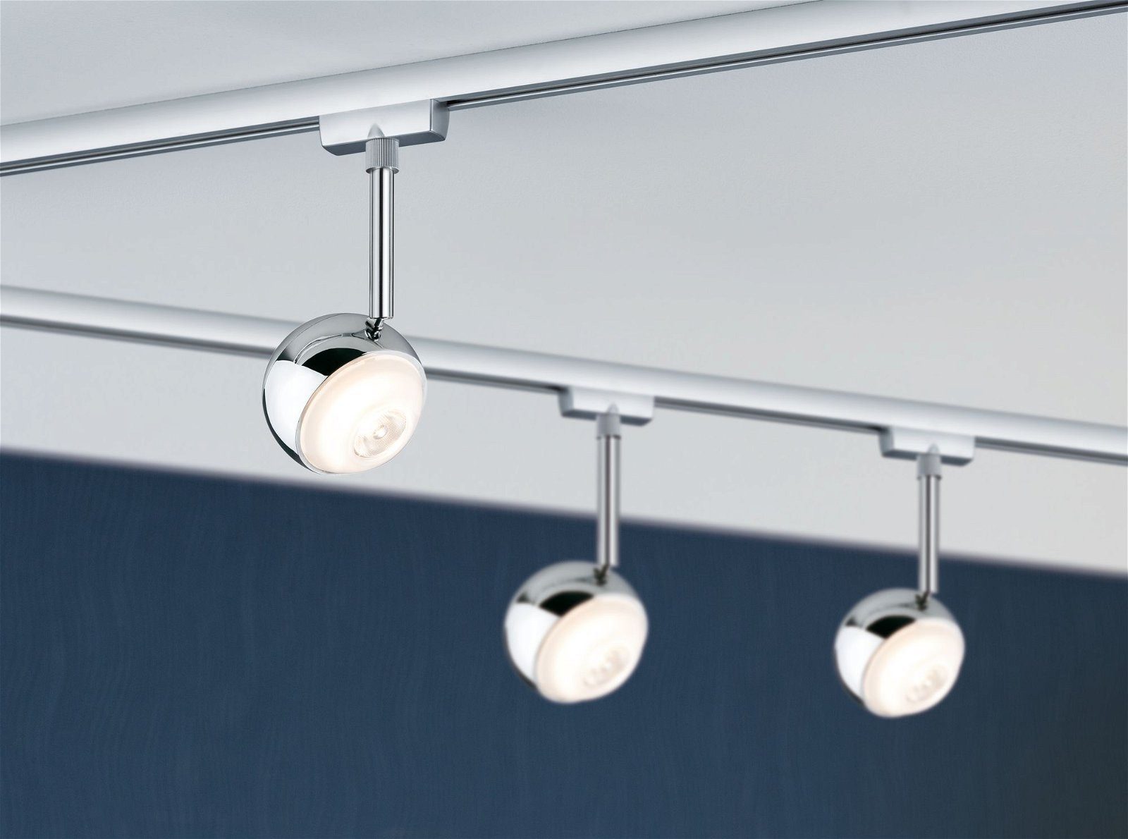 Paulmann Railsysteem-lampen URail rails spot Capsule II 439lm 6,3W 2700K 230V mat chroom, 6W (1-delig)