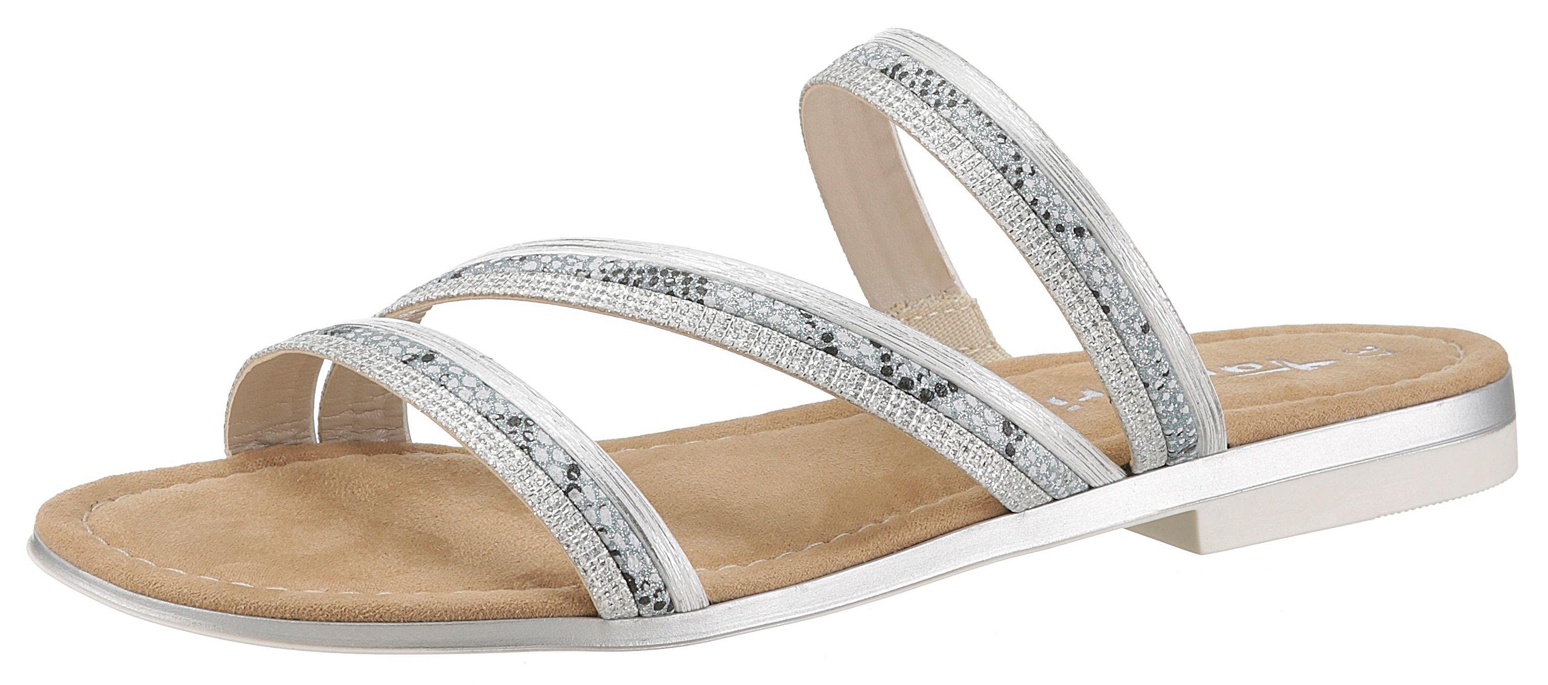 tamaris slippers zwart