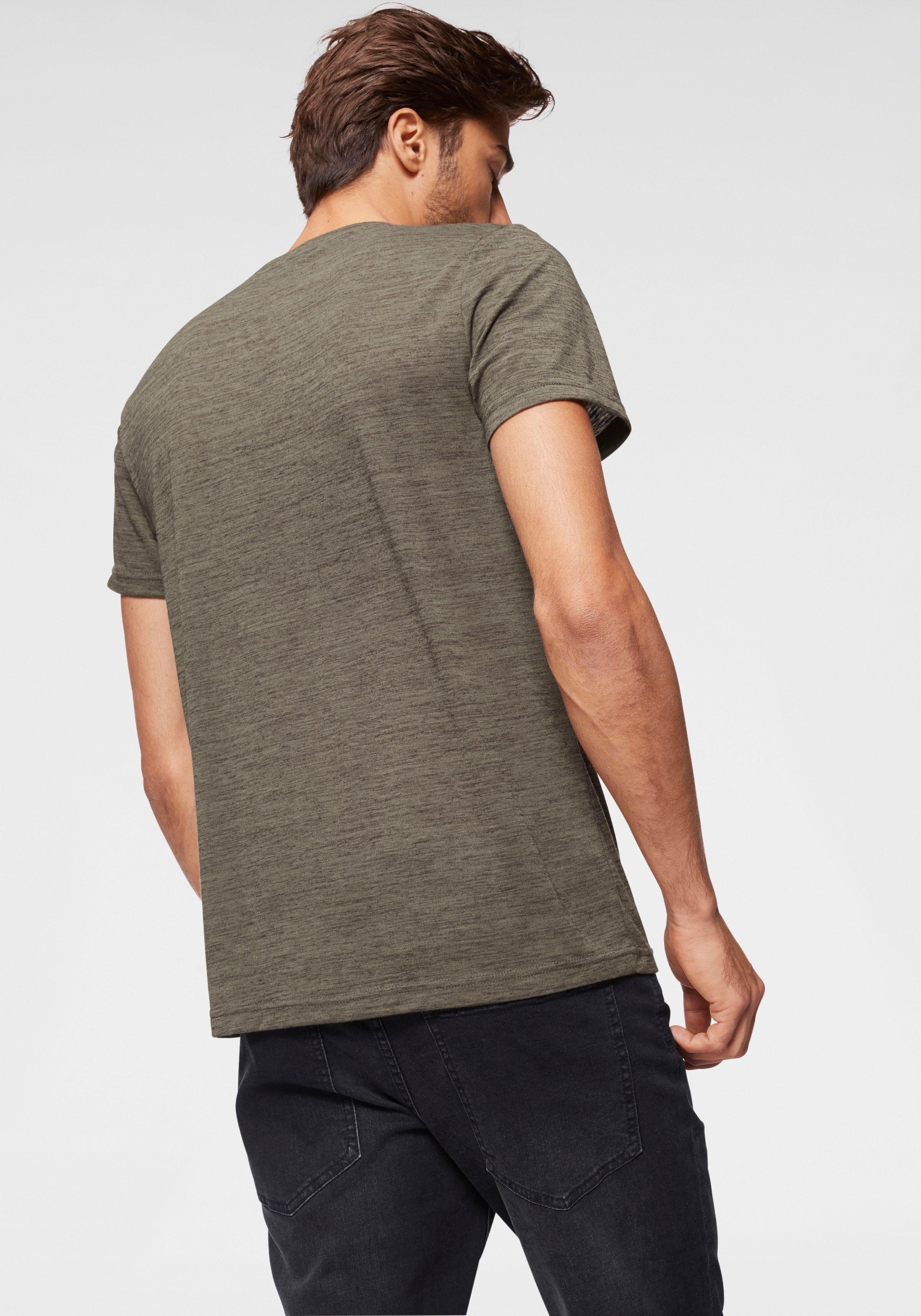 Bruno Banani T-shirt Korte mouwen, slim fit, effen, ronde hals
