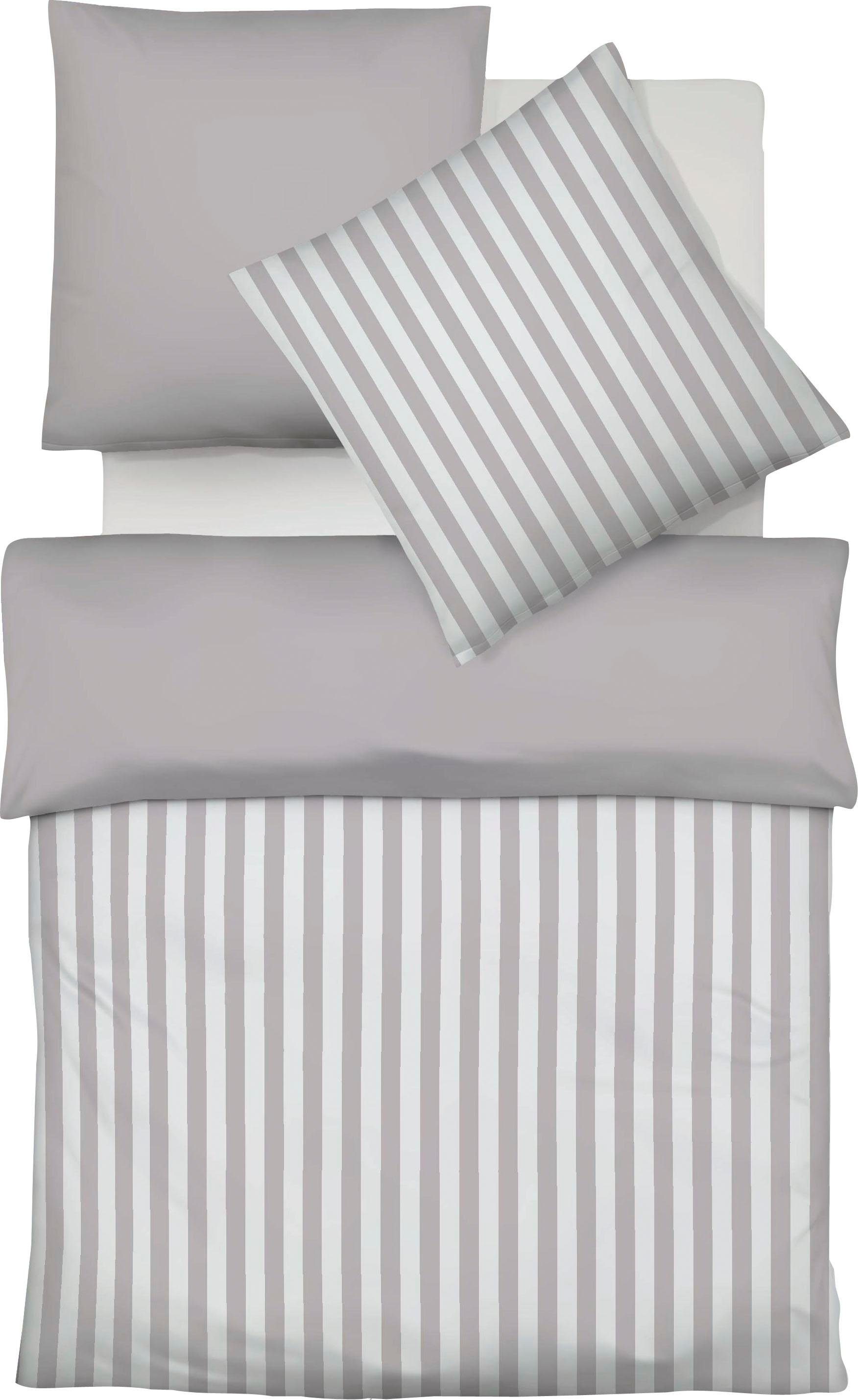Fleuresse Tweezijdig te gebruiken overtrekset PORTO 100% katoen, in maten 135x200, 155x220, 200x200cm, ritssluiting