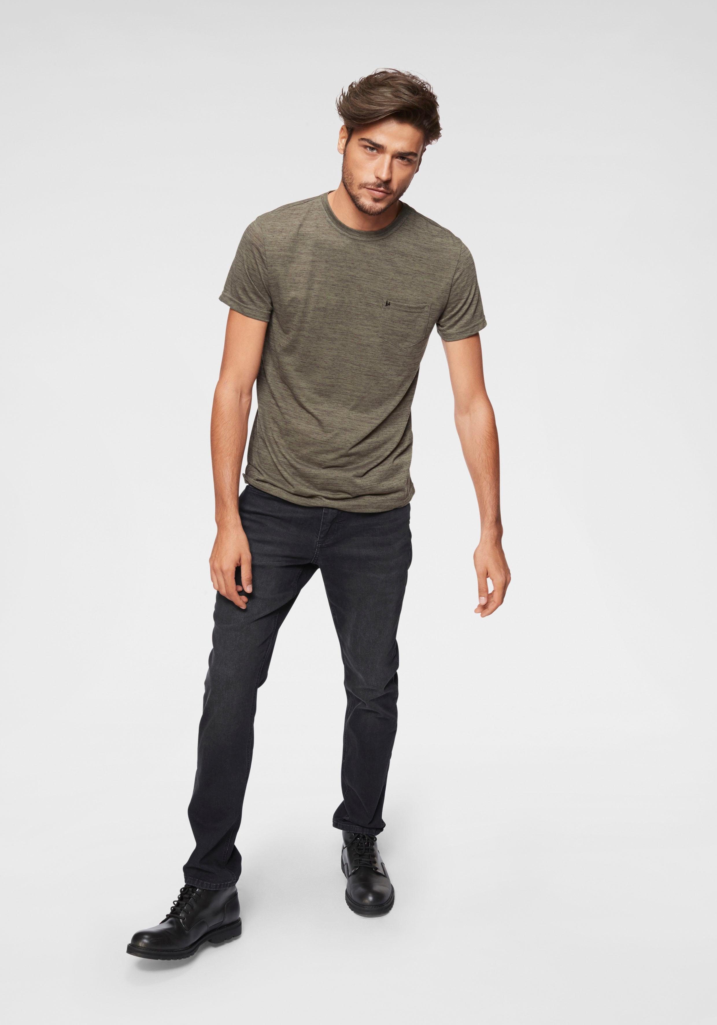 Bruno Banani T-shirt Korte mouwen, slim fit, effen, ronde hals