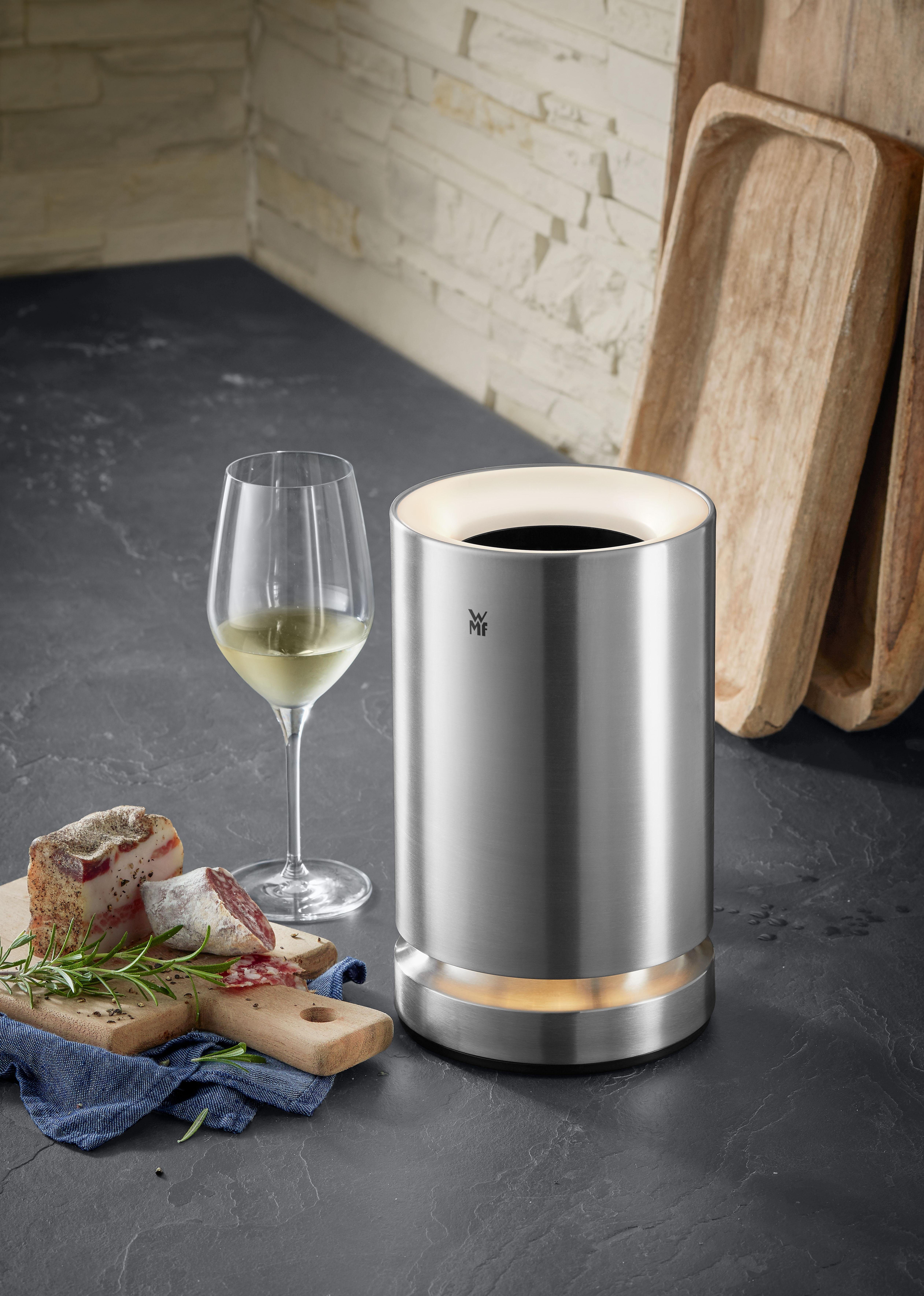 WMF Elektrische wijnkoeler Ambient met decoratieve led-lichtring