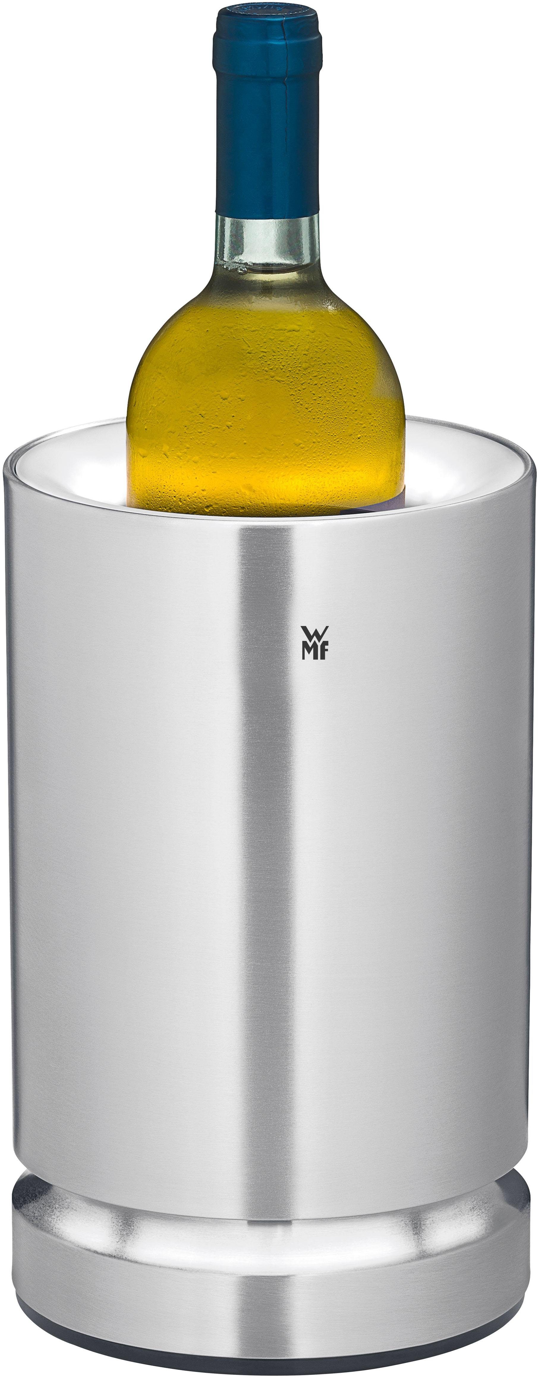 WMF Elektrische wijnkoeler Ambient met decoratieve led-lichtring borrelen zilver(kleur)