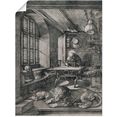 artland artprint hironymus in een kist. 1514 in vele afmetingen  productsoorten -artprint op linnen, poster, muursticker - wandfolie ook geschikt voor de badkamer (1 stuk) zwart
