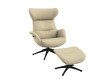 FLEXLUX Relaxfauteuil Relaxchairs More Eersteklas comfort, rug- en hoofdsteunverstelling, draaibaar, zwarte voet