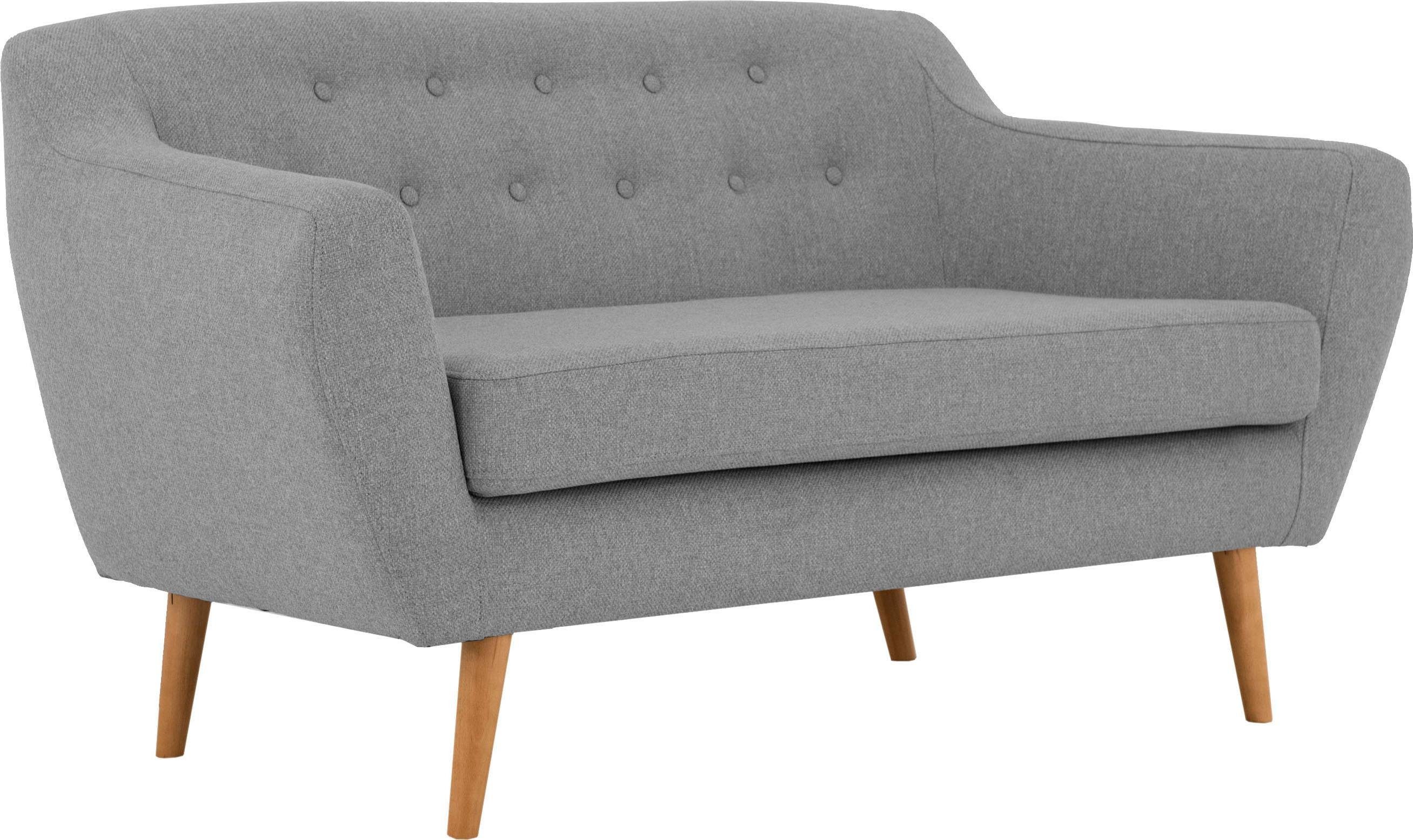 andas 2-zitsbank Hol met capitonnage achter in scandinavische stijl
