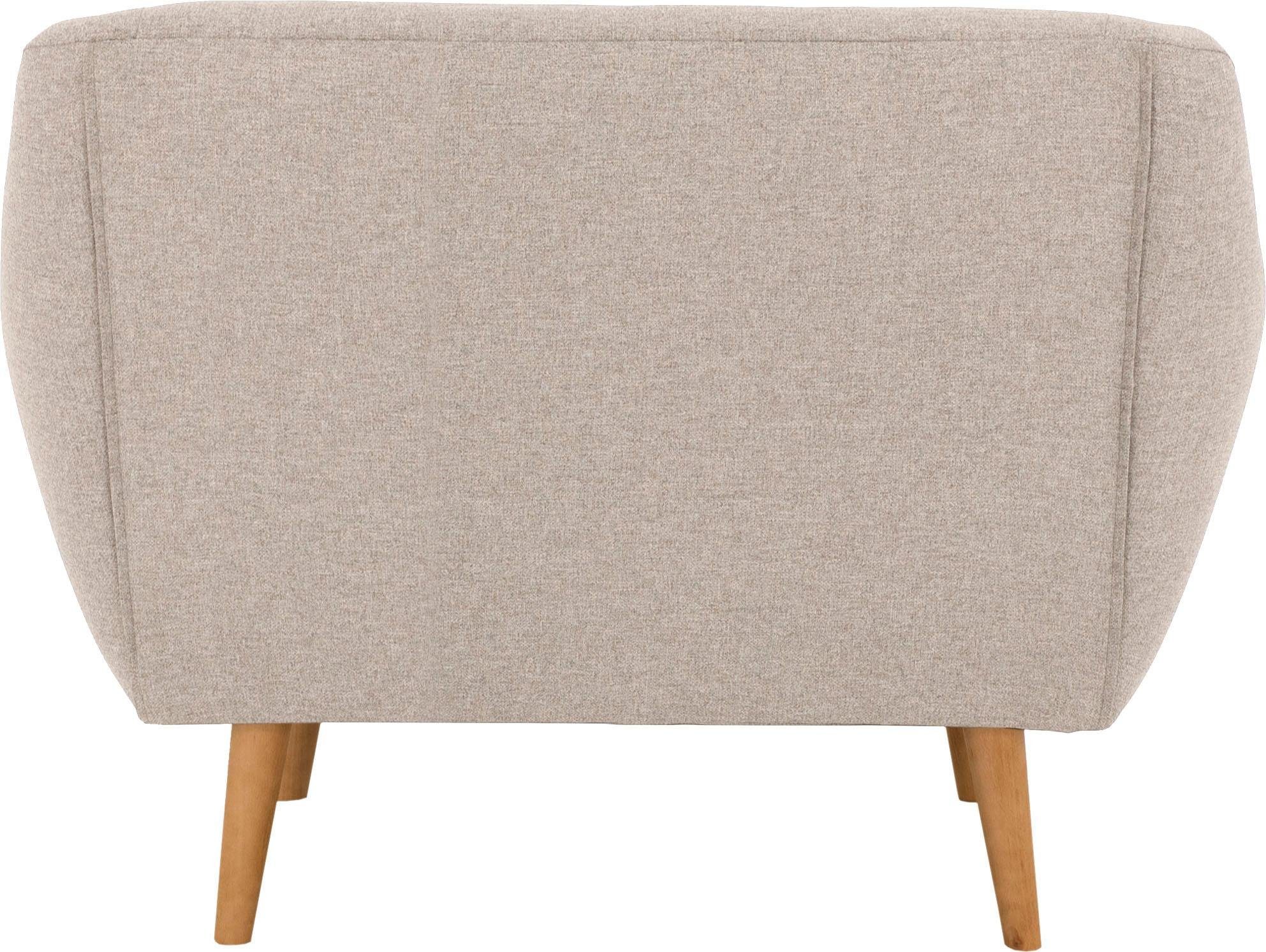 andas Fauteuil Hol met capitonnage achter in scandinavische stijl