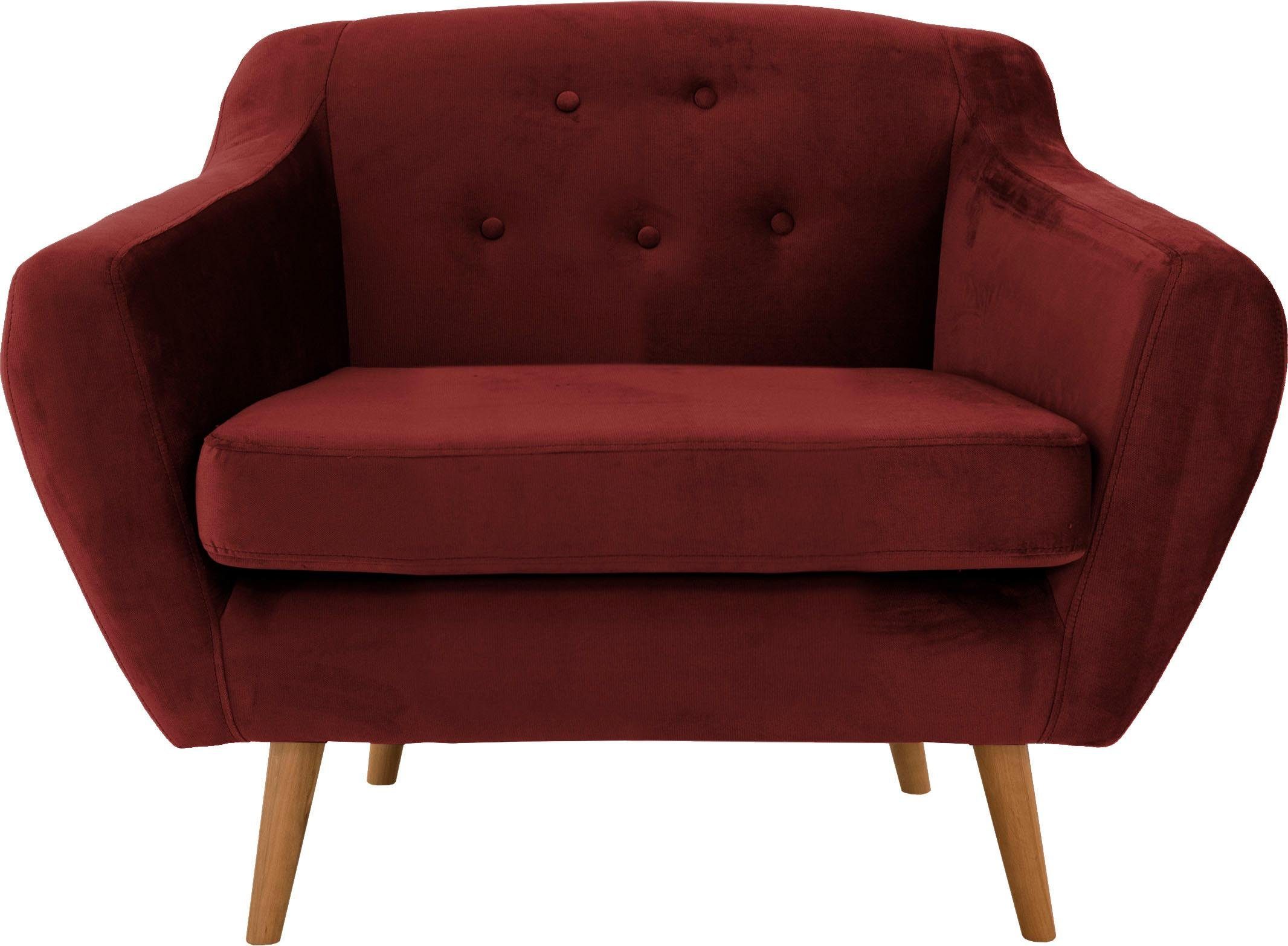 andas Fauteuil Hol met capitonnage achter in scandinavische stijl
