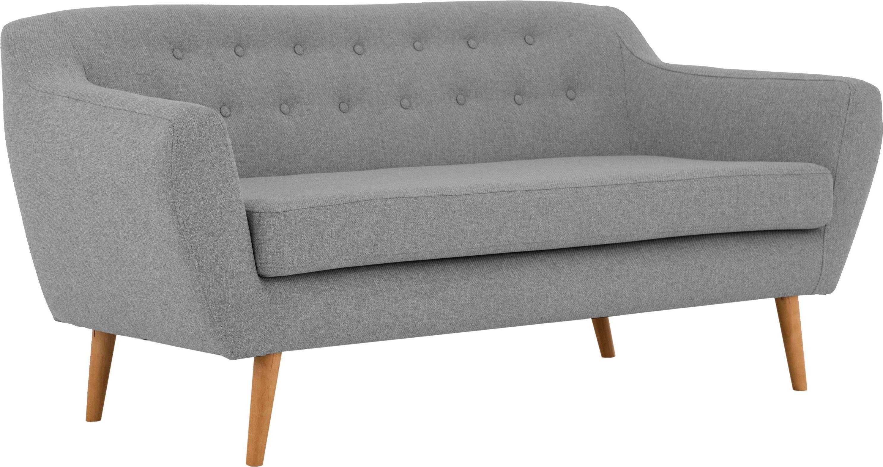 andas 3-zitsbank Hol met capitonnage achter in scandinavische stijl