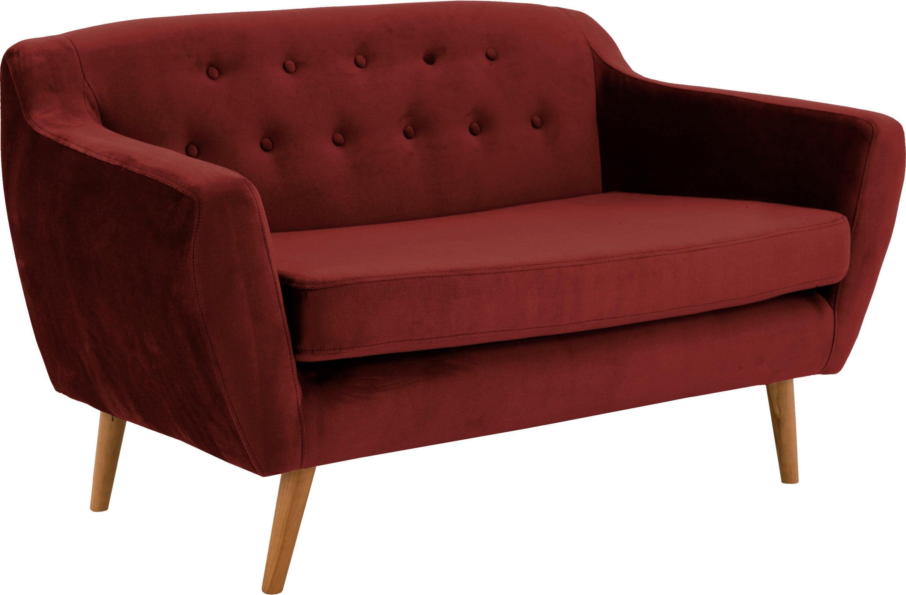 andas 2-zitsbank Hol met capitonnage achter in scandinavische stijl