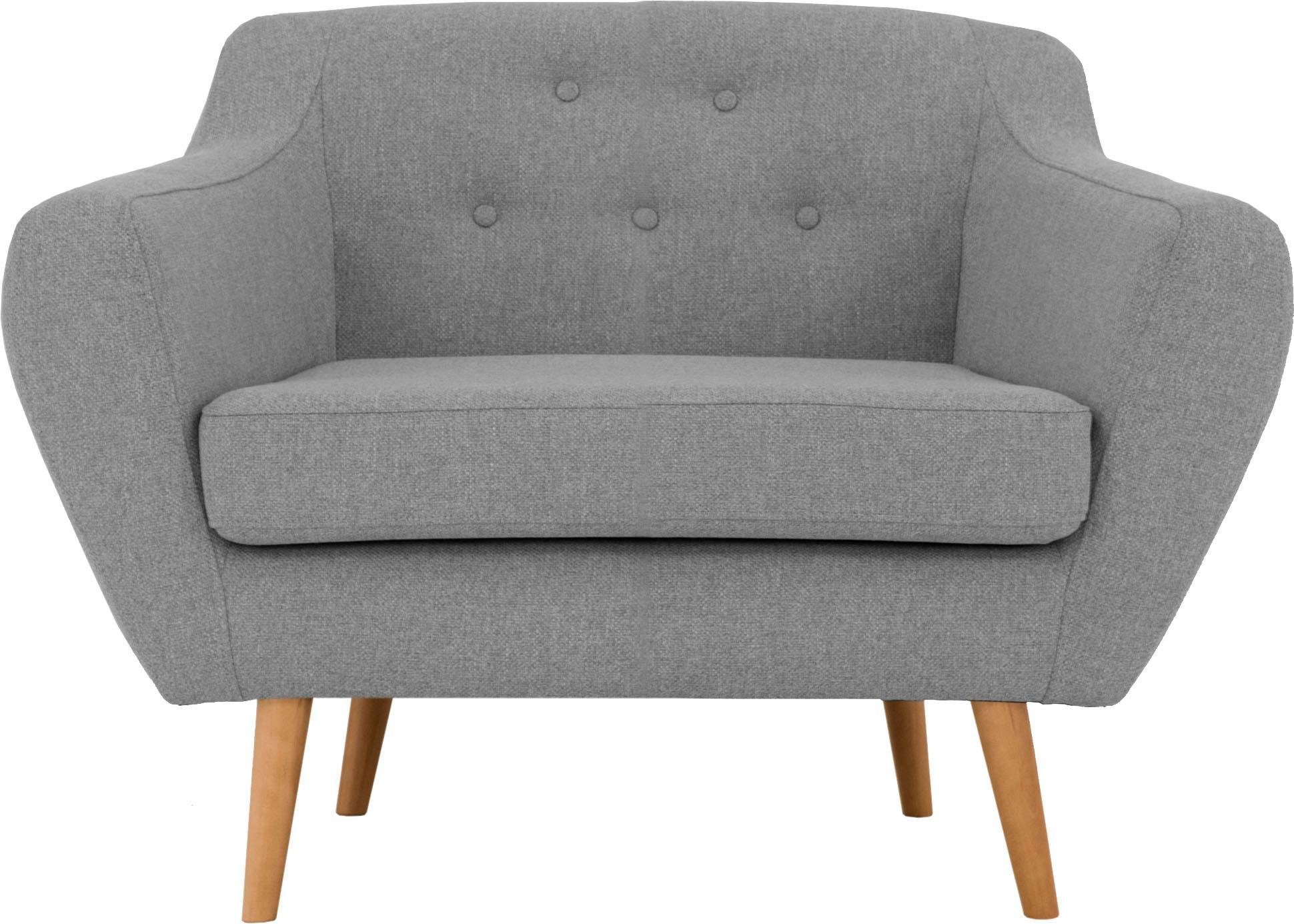 andas Fauteuil Hol met capitonnage achter in scandinavische stijl