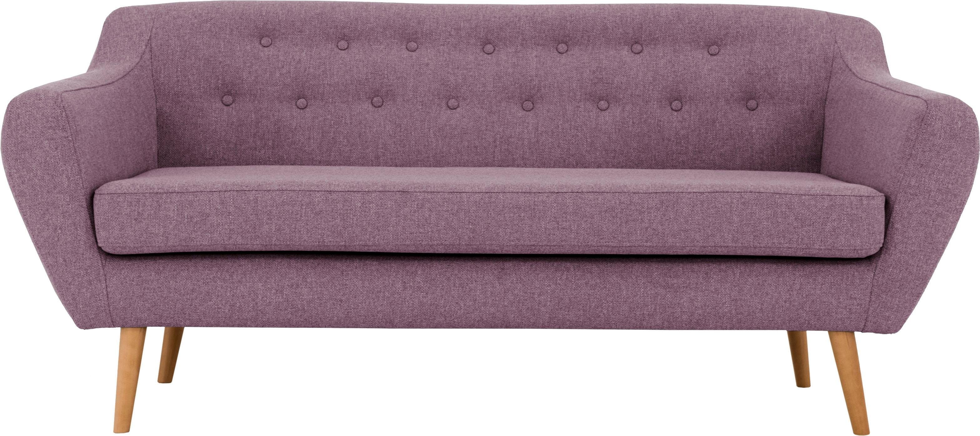 andas 3-zitsbank Hol met capitonnage achter in scandinavische stijl