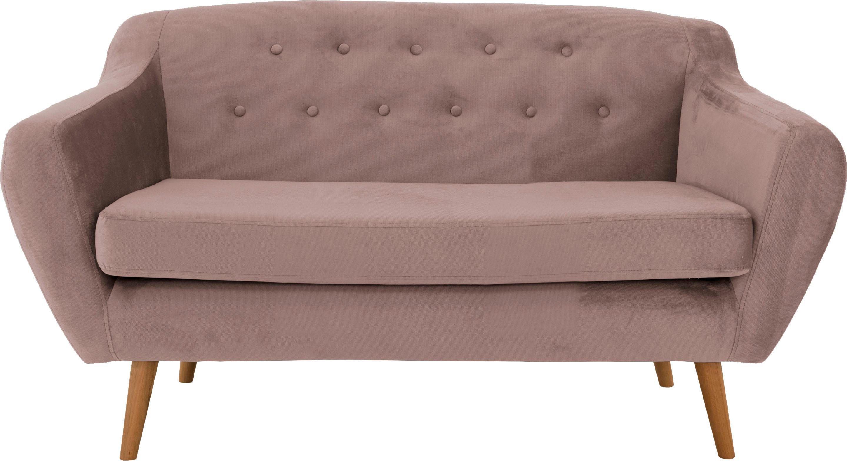 andas 2-zitsbank Hol met capitonnage achter in scandinavische stijl