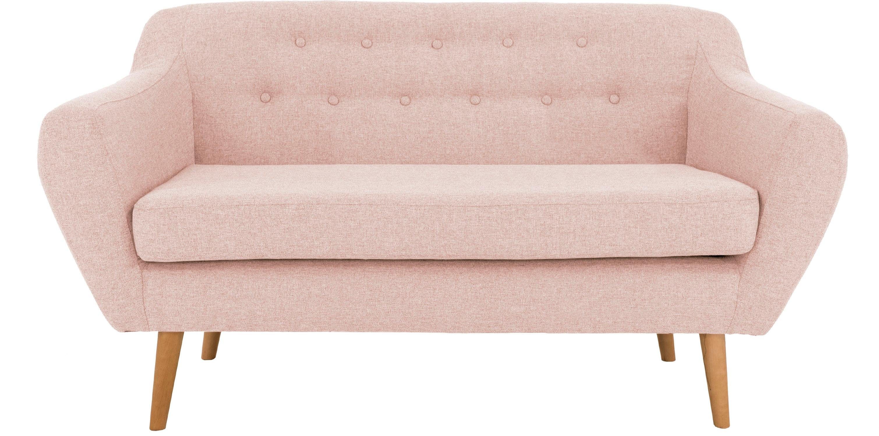 andas 2-zitsbank Hol met capitonnage achter in scandinavische stijl