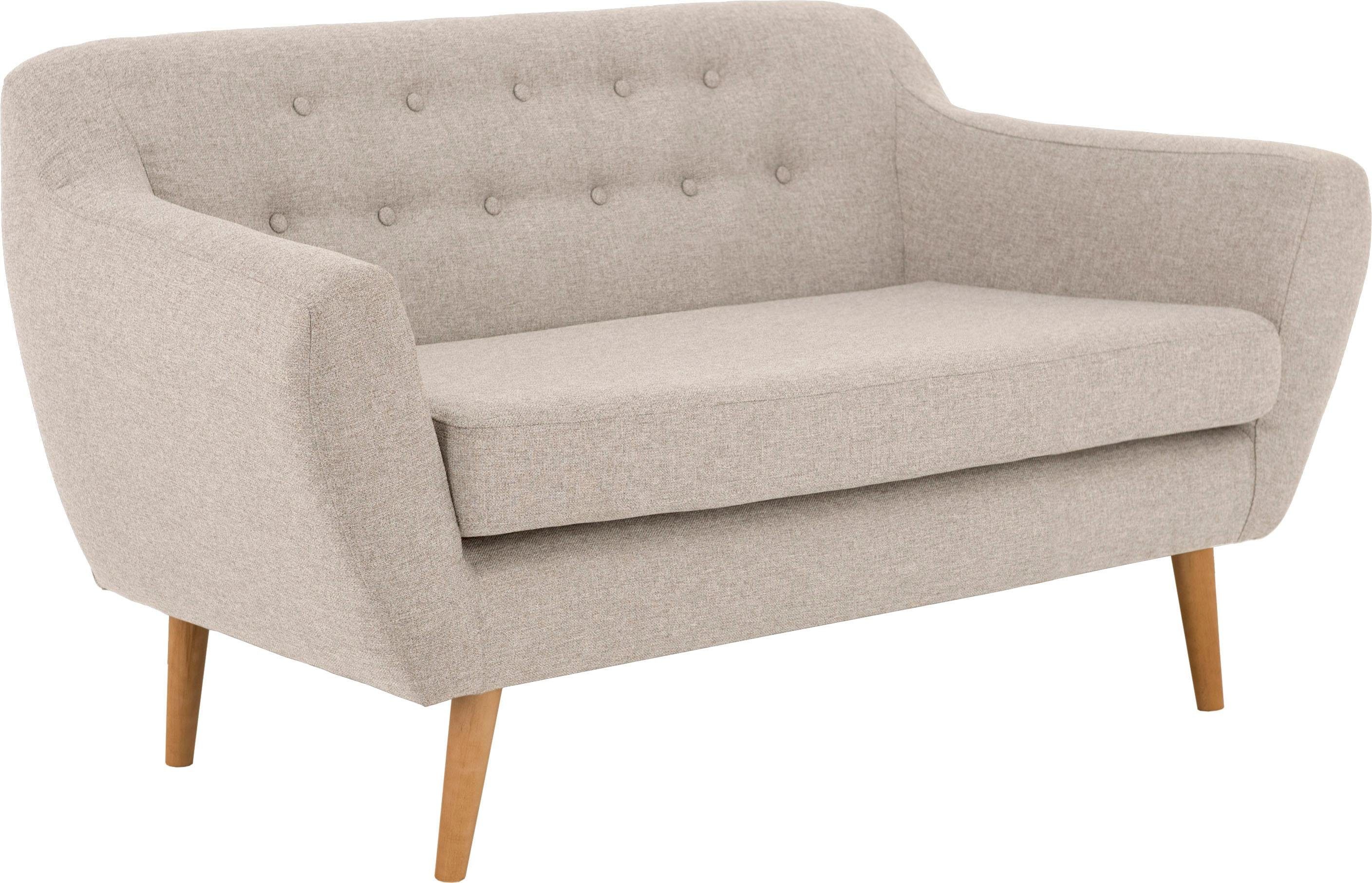 andas 2-zitsbank Hol met capitonnage achter in scandinavische stijl