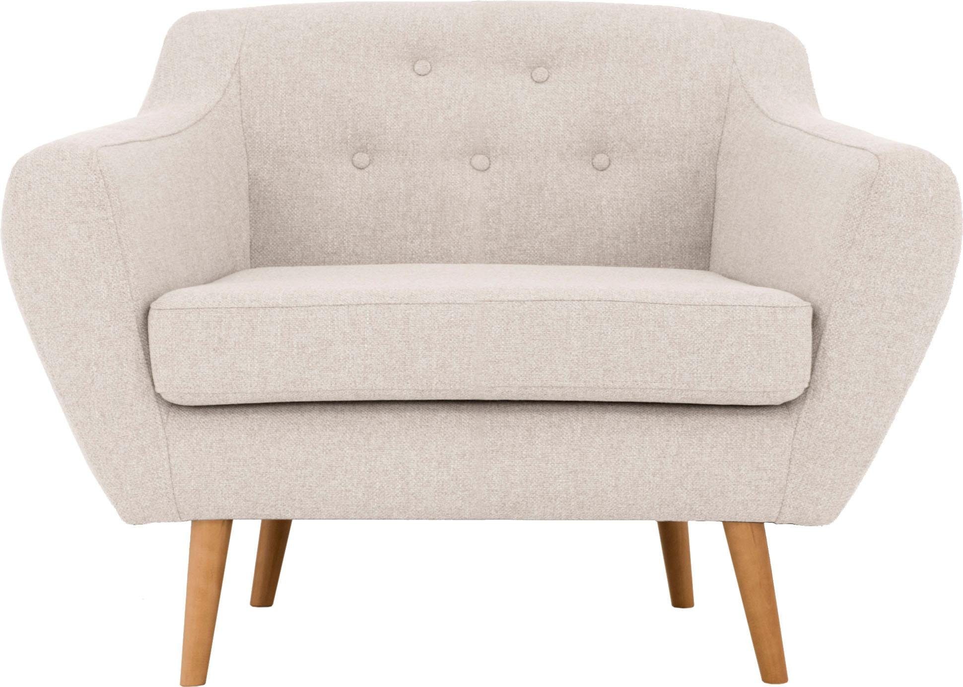 andas Fauteuil Hol met capitonnage achter in scandinavische stijl