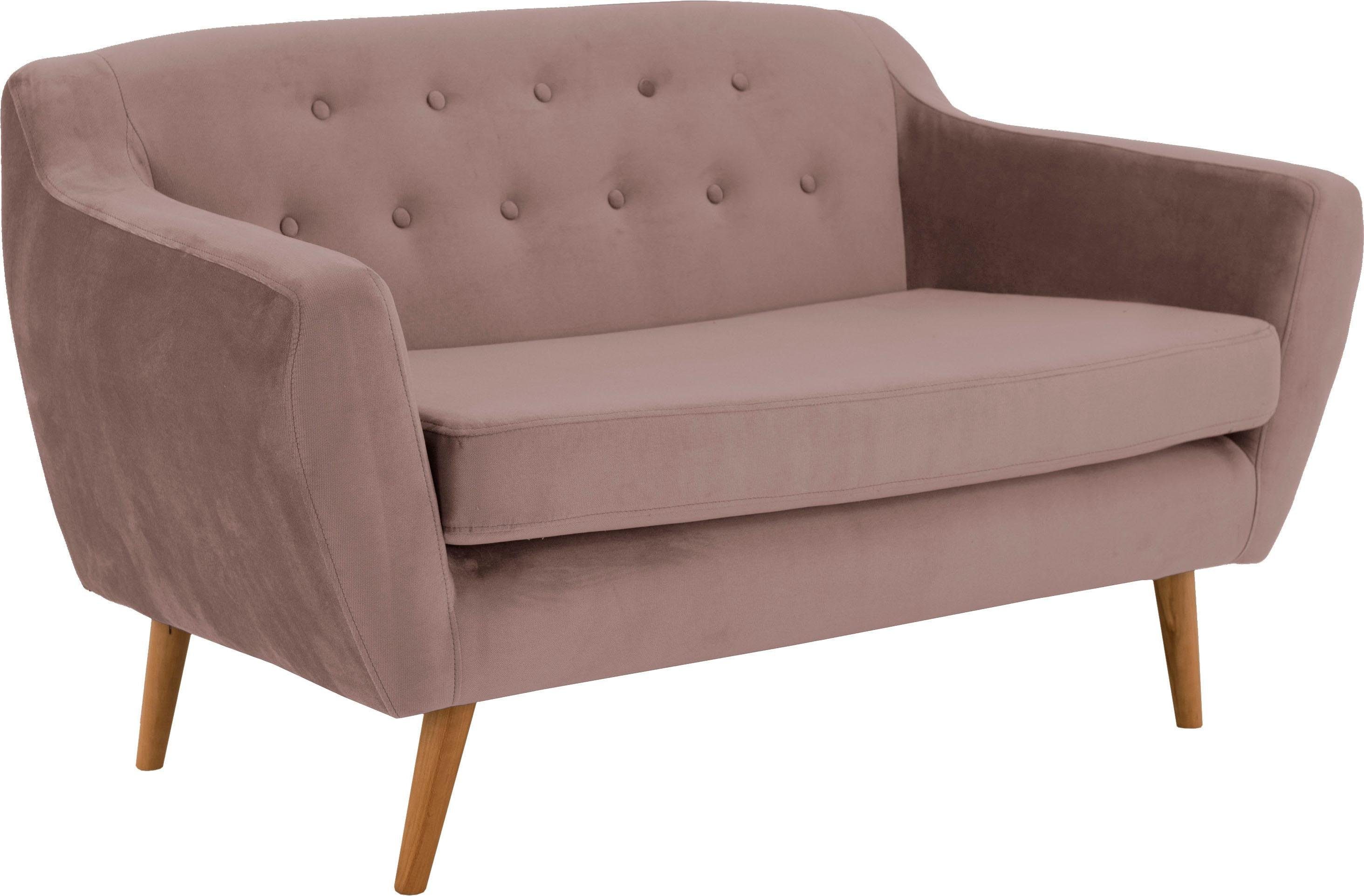 andas 2-zitsbank Hol met capitonnage achter in scandinavische stijl