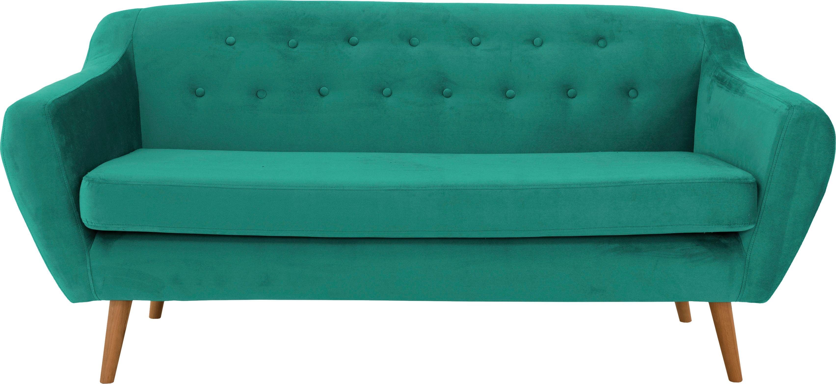 andas 3-zitsbank Hol met capitonnage achter in scandinavische stijl
