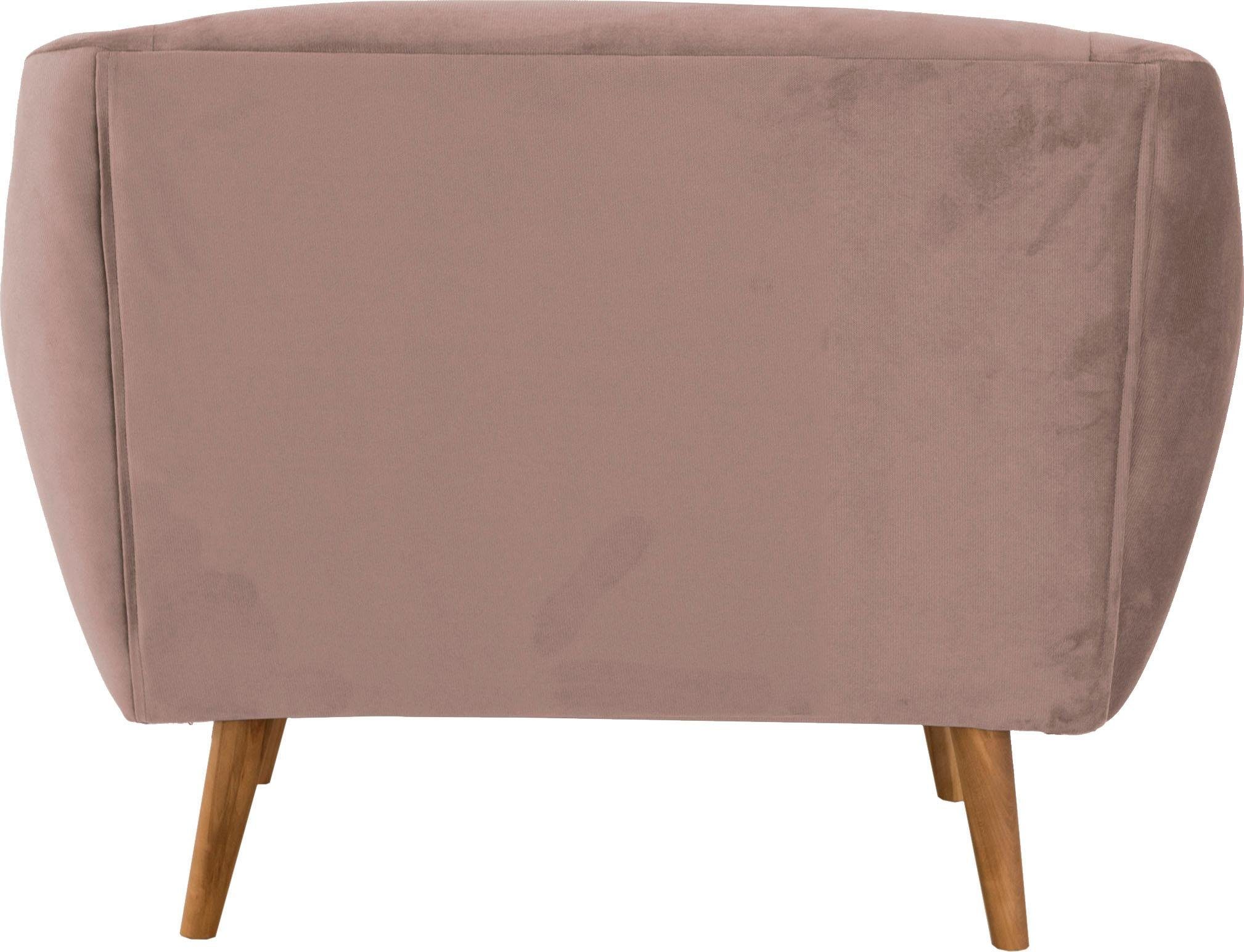 andas Fauteuil Hol met capitonnage achter in scandinavische stijl
