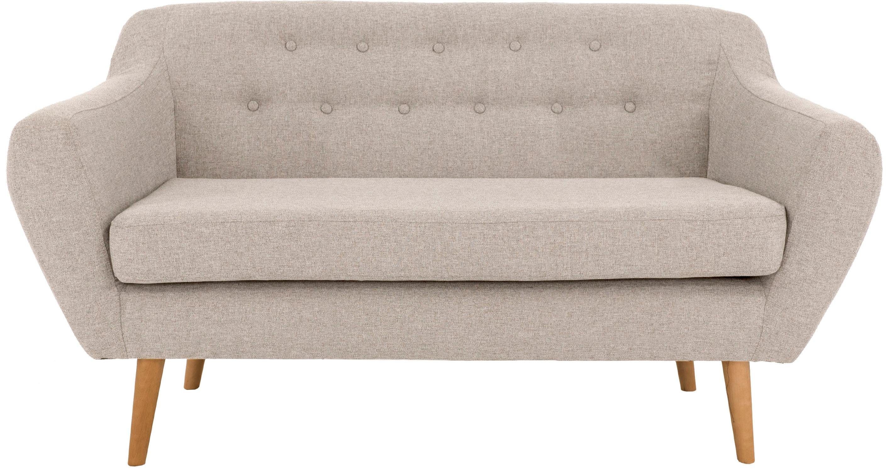 andas 2-zitsbank Hol met capitonnage achter in scandinavische stijl