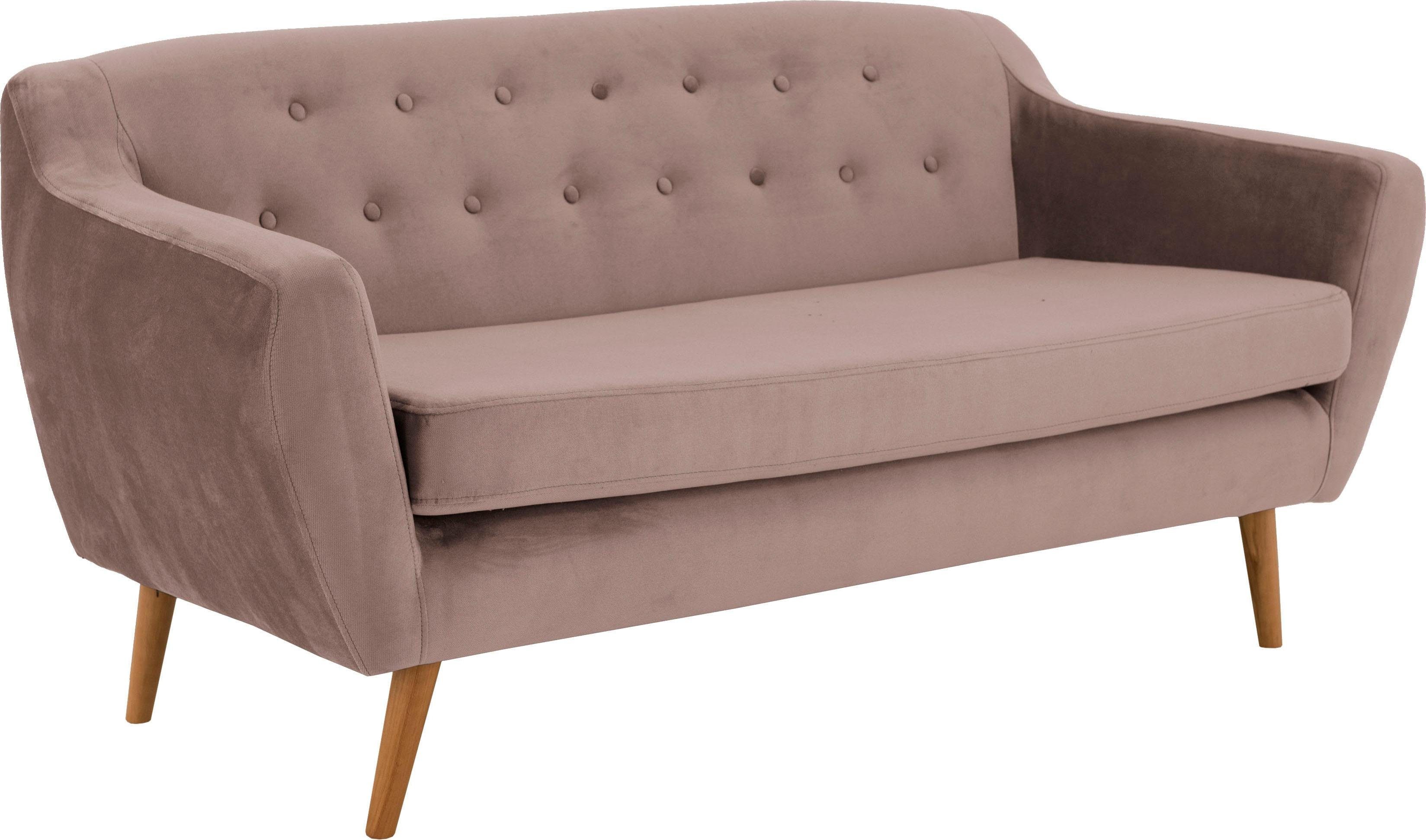 andas 3-zitsbank Hol met capitonnage achter in scandinavische stijl
