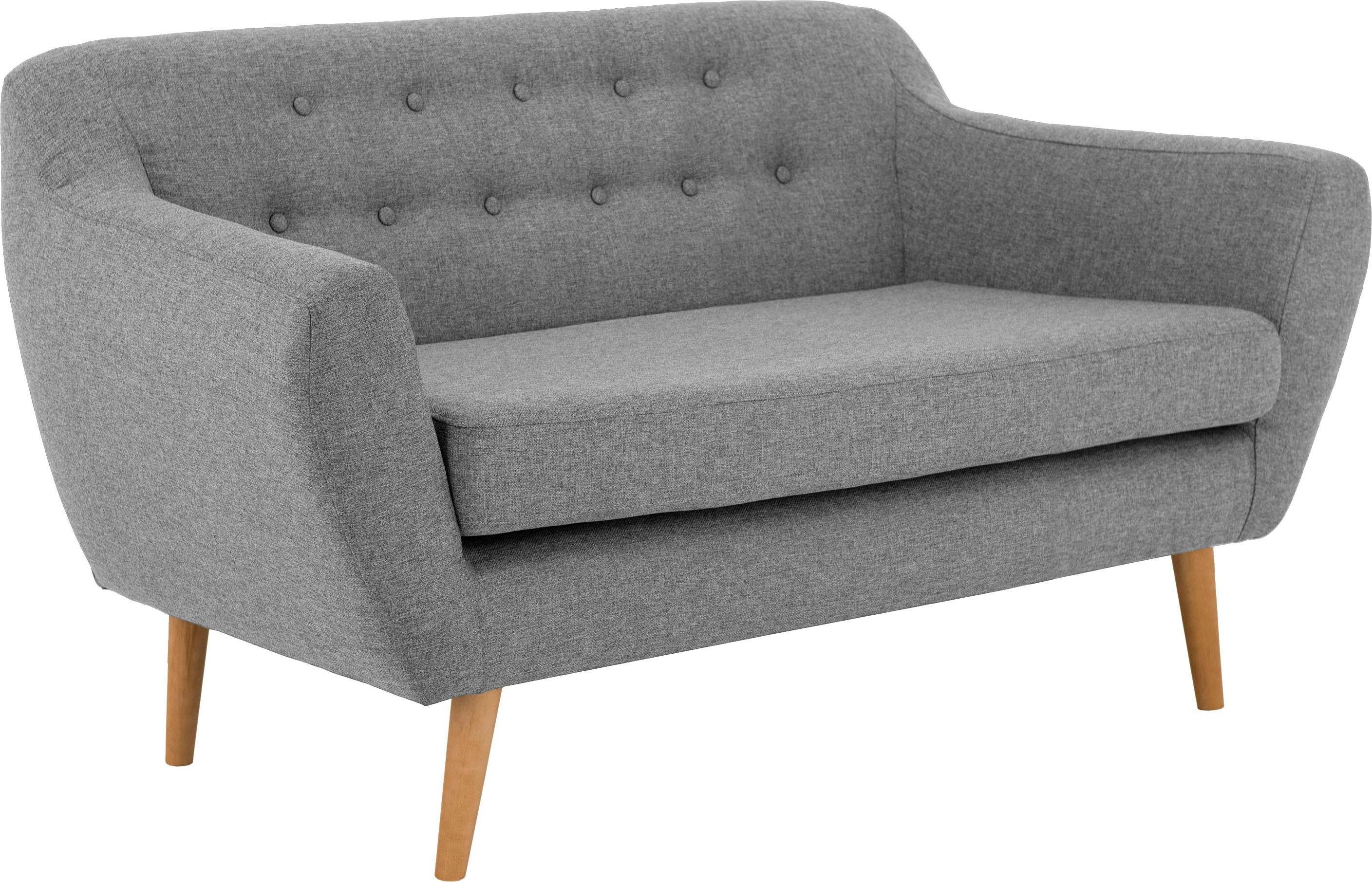 andas 2-zitsbank Hol met capitonnage achter in scandinavische stijl