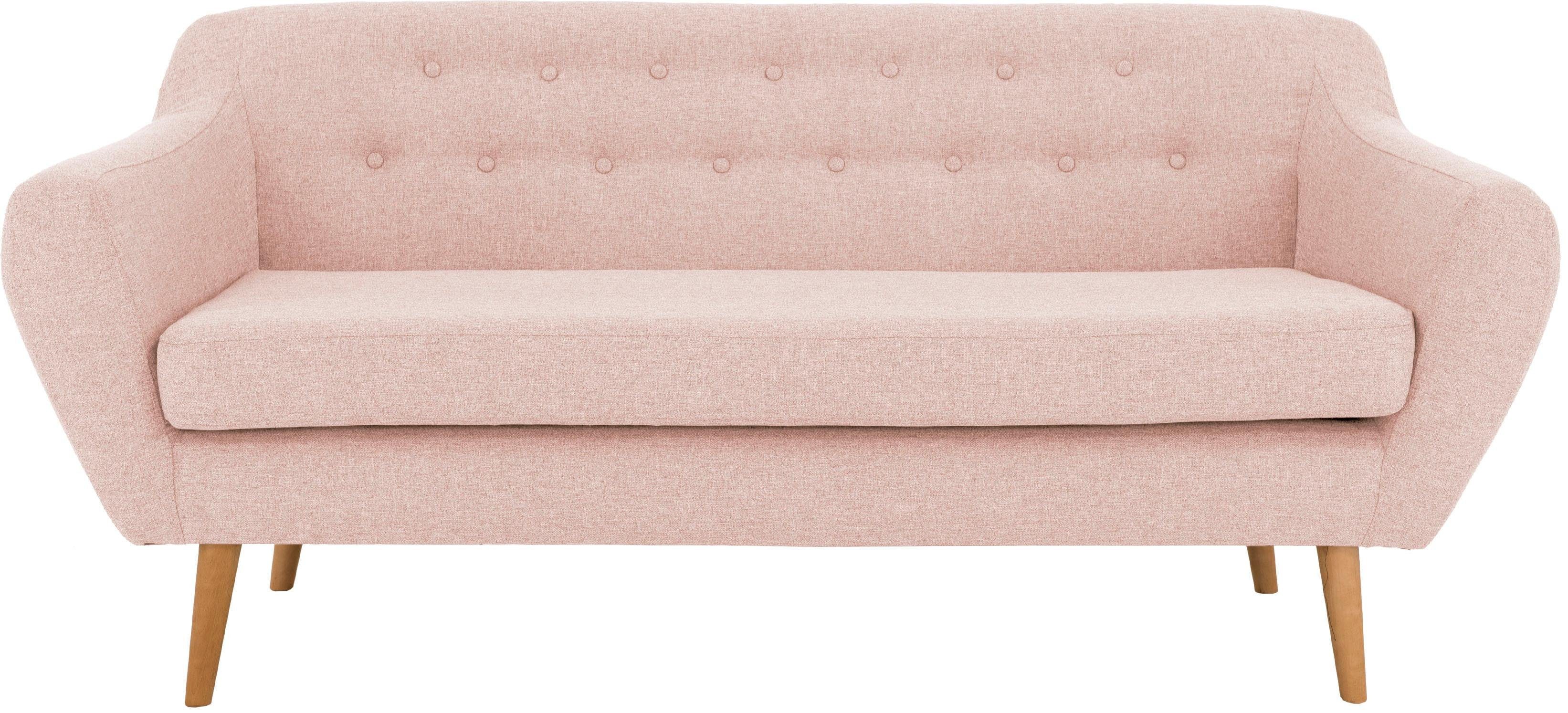 andas 3-zitsbank Hol met capitonnage achter in scandinavische stijl