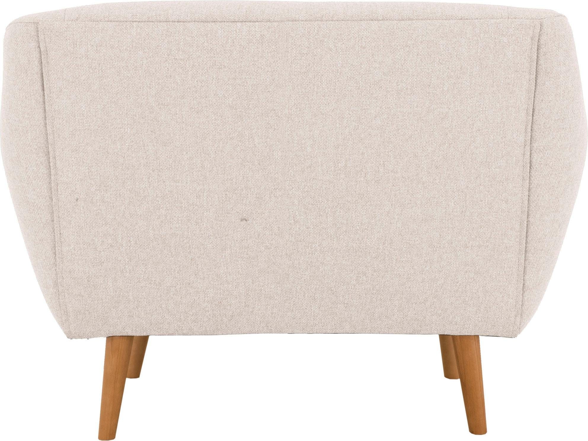 andas Fauteuil Hol met capitonnage achter in scandinavische stijl