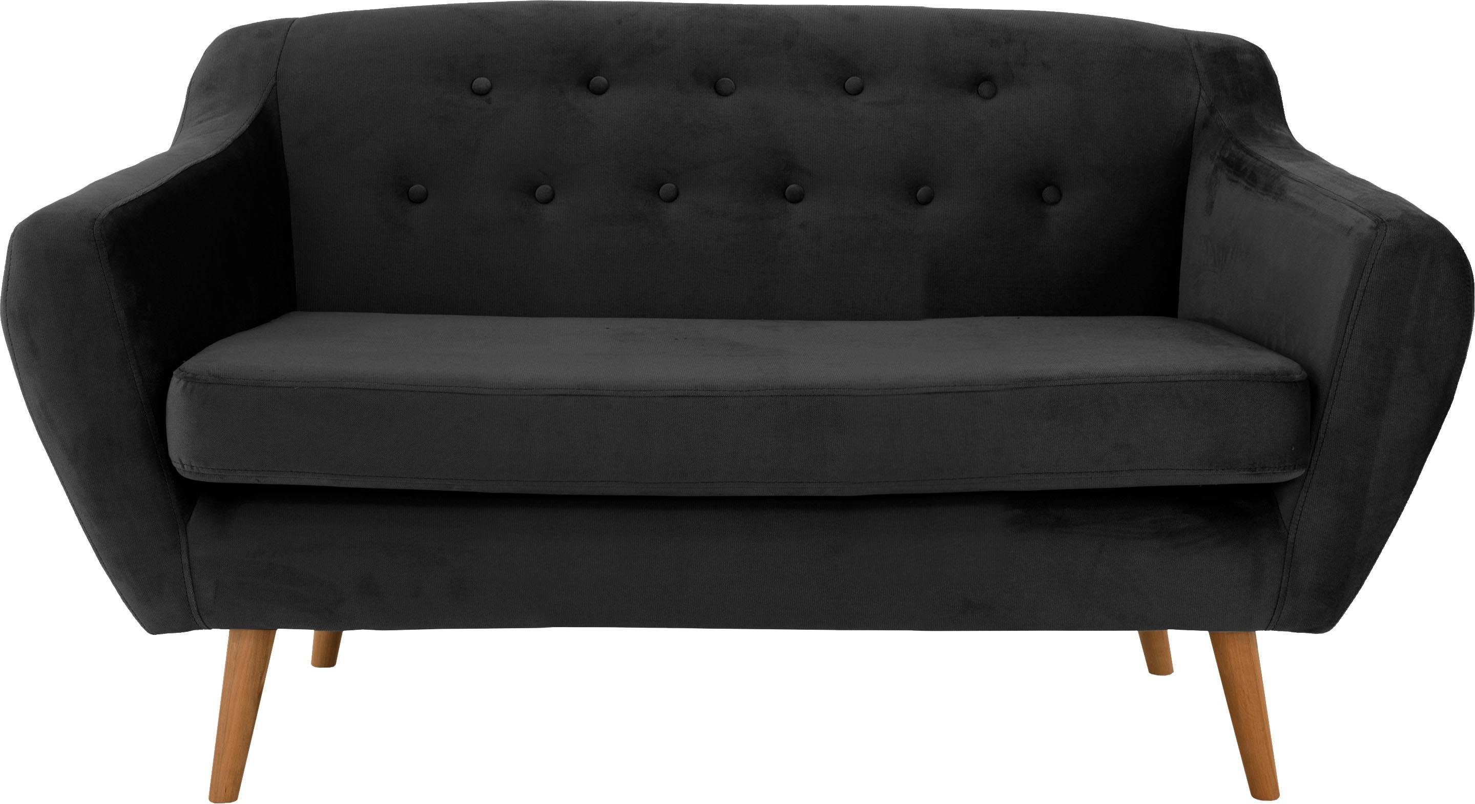 andas 2-zitsbank Hol met capitonnage achter in scandinavische stijl