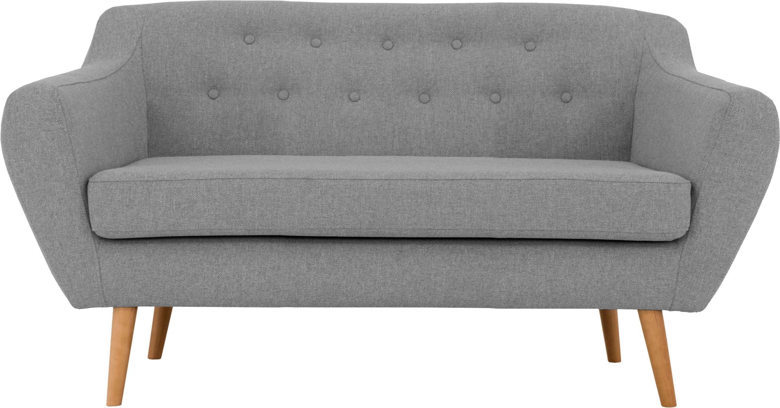 andas 2-zitsbank Hol met capitonnage achter in scandinavische stijl