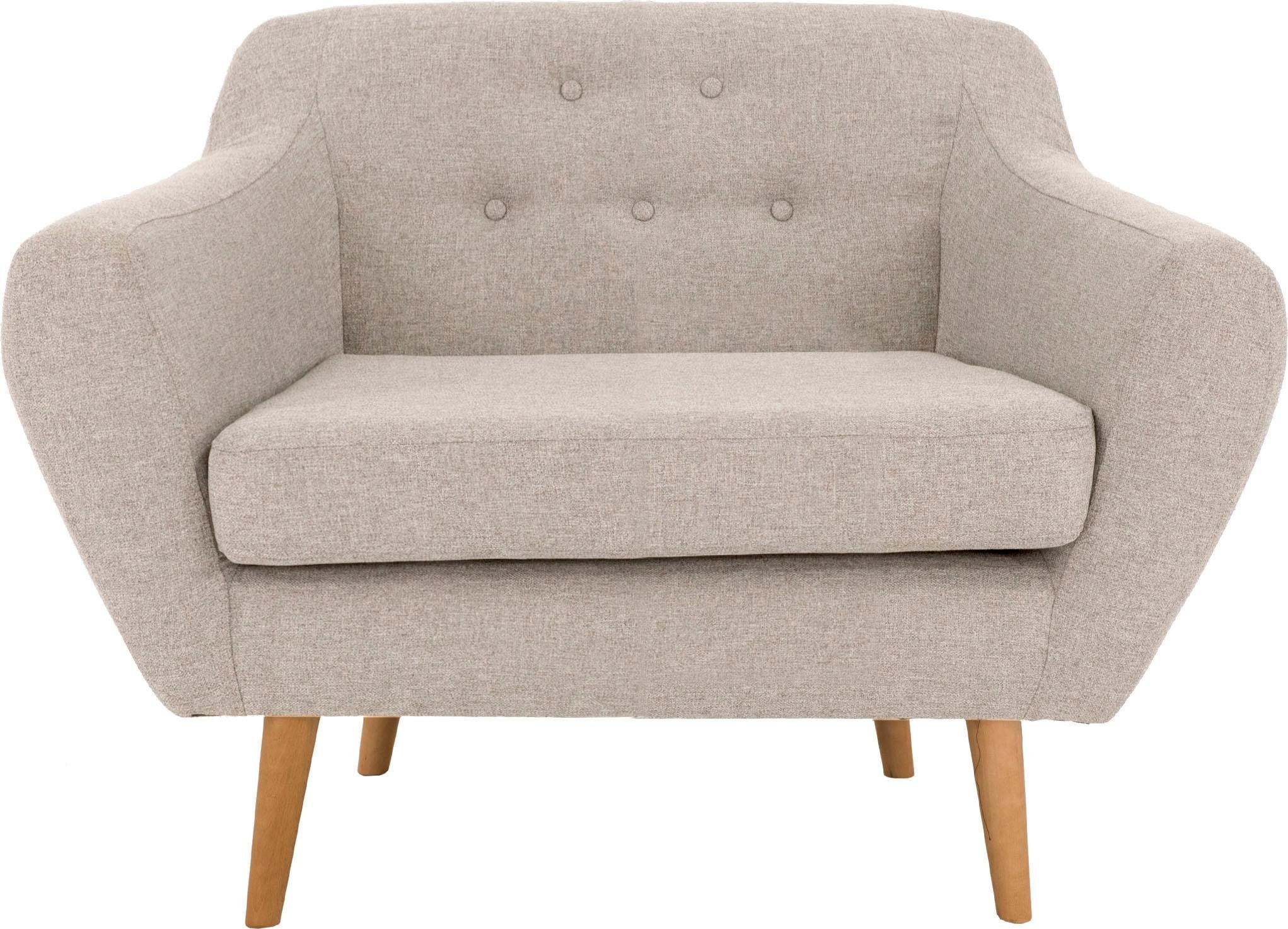 andas Fauteuil Hol met capitonnage achter in scandinavische stijl