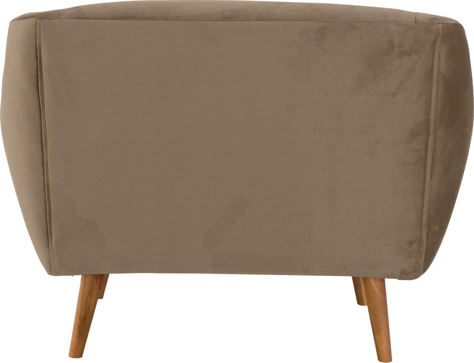 andas Fauteuil Hol met capitonnage achter in scandinavische stijl
