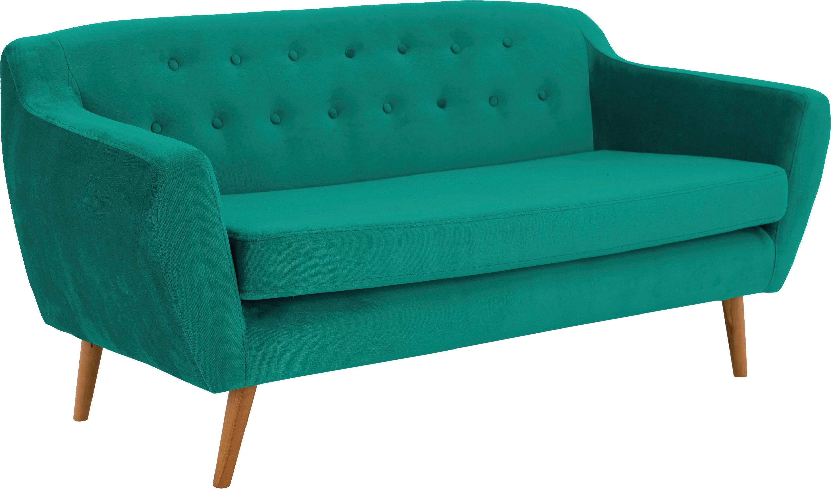 andas 3-zitsbank Hol met capitonnage achter in scandinavische stijl