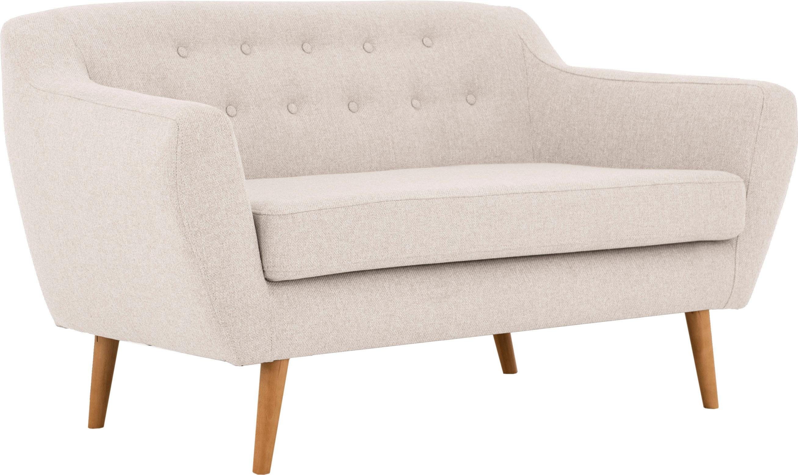 andas 2-zitsbank Hol met capitonnage achter in scandinavische stijl