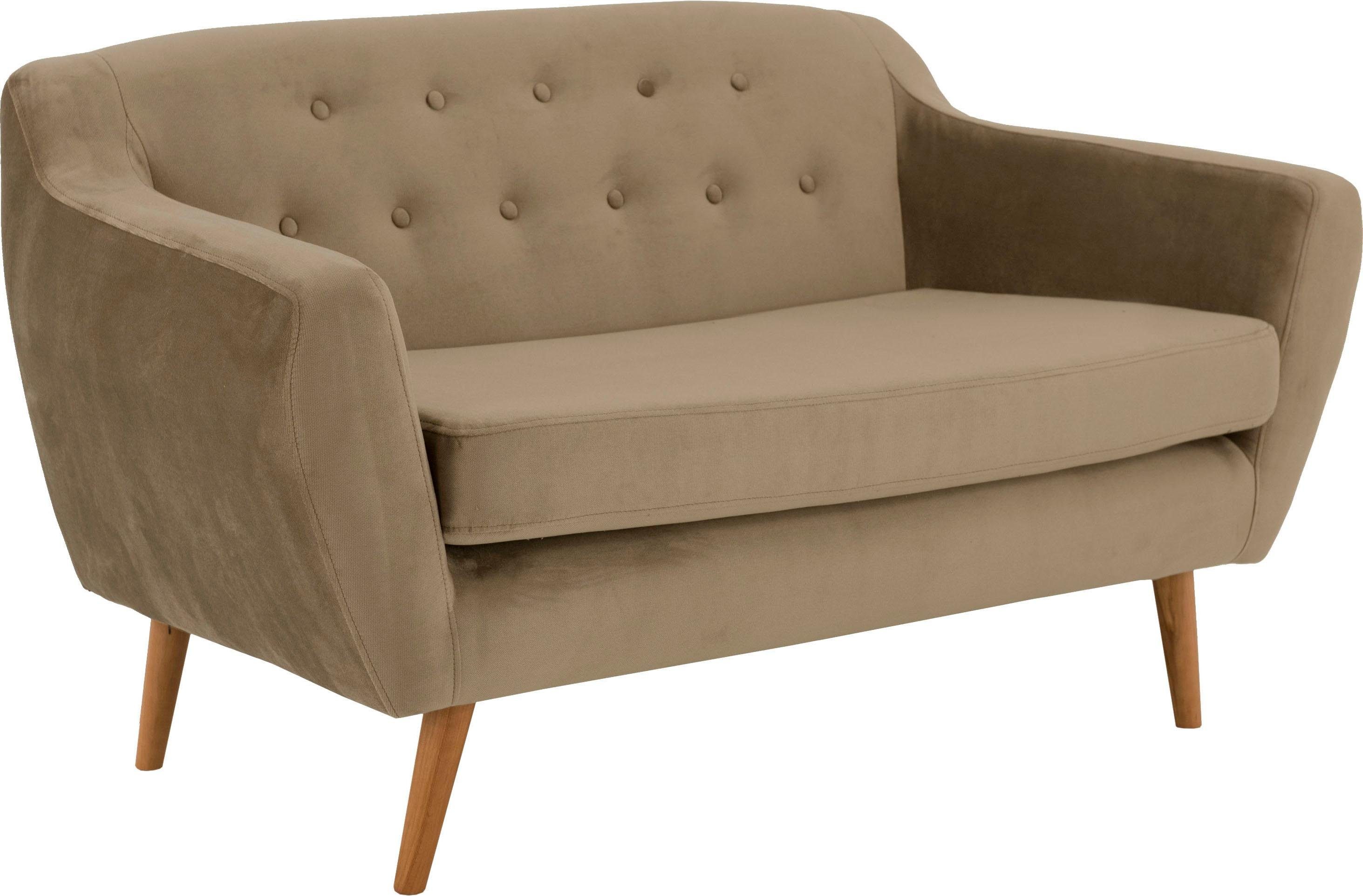 andas 2-zitsbank Hol met capitonnage achter in scandinavische stijl