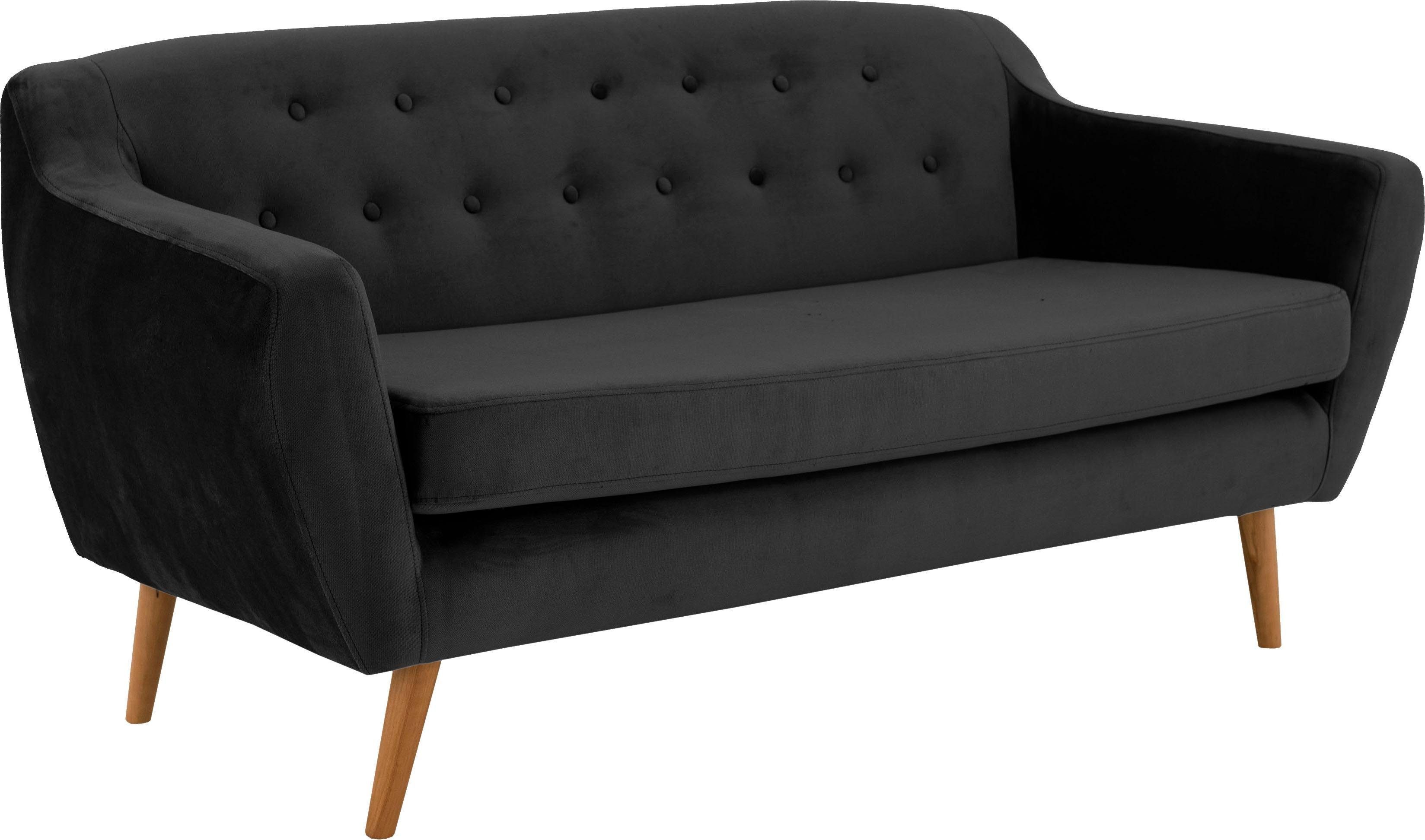 andas 3-zitsbank Hol met capitonnage achter in scandinavische stijl